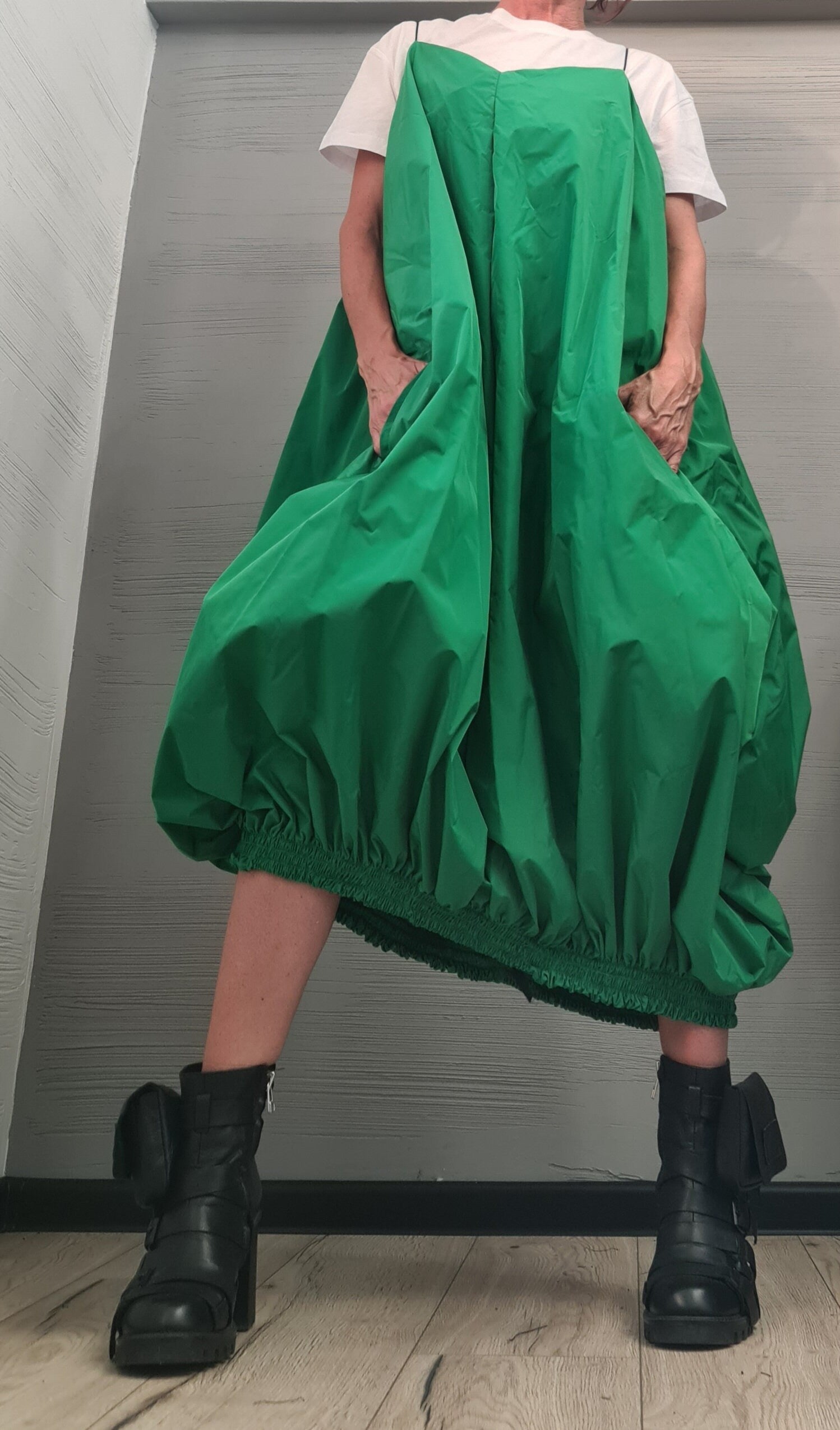 Long Short Loose Dress Pockets, Asymmetric Dress, Gothic Dress, Extravagant Deconstructed Dress, Sleeveless Dress, New collection