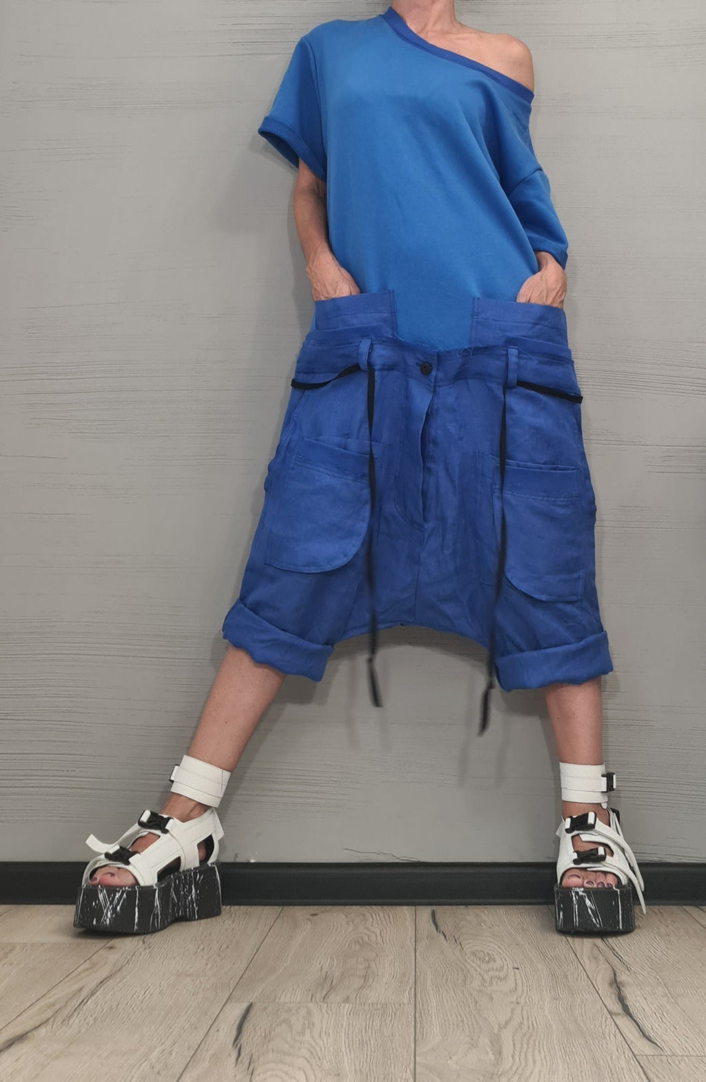 New collection Lenin Asymmetric Jumpsuit, Harem Jumpsuit, Loose Jumpsuit Extravagant