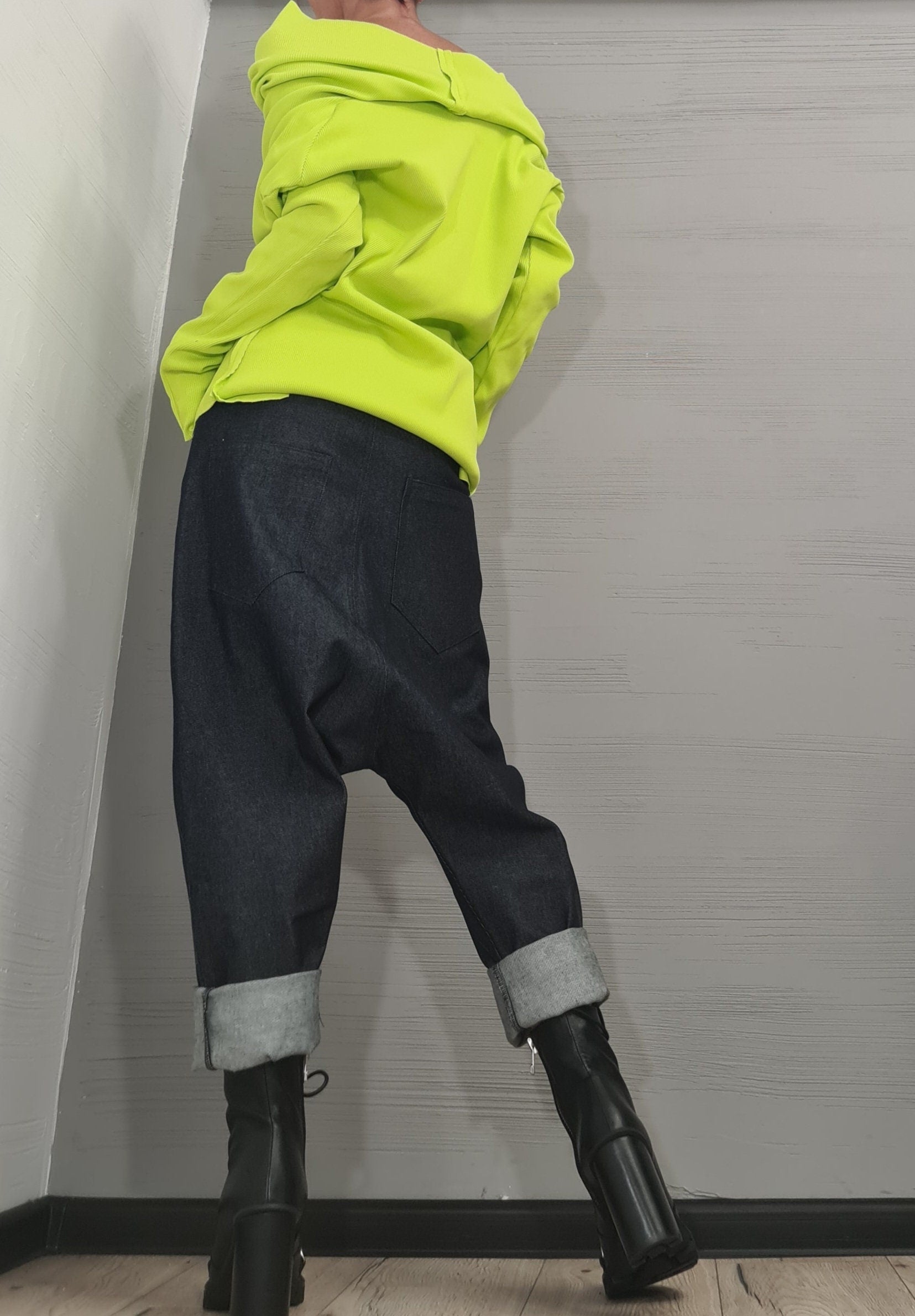 NEW Collection Asymmetric Sexy Fitted Top Blouse, Extravagant Top, Avant Garde Blouse, Sexy Top, Cotton Blouse