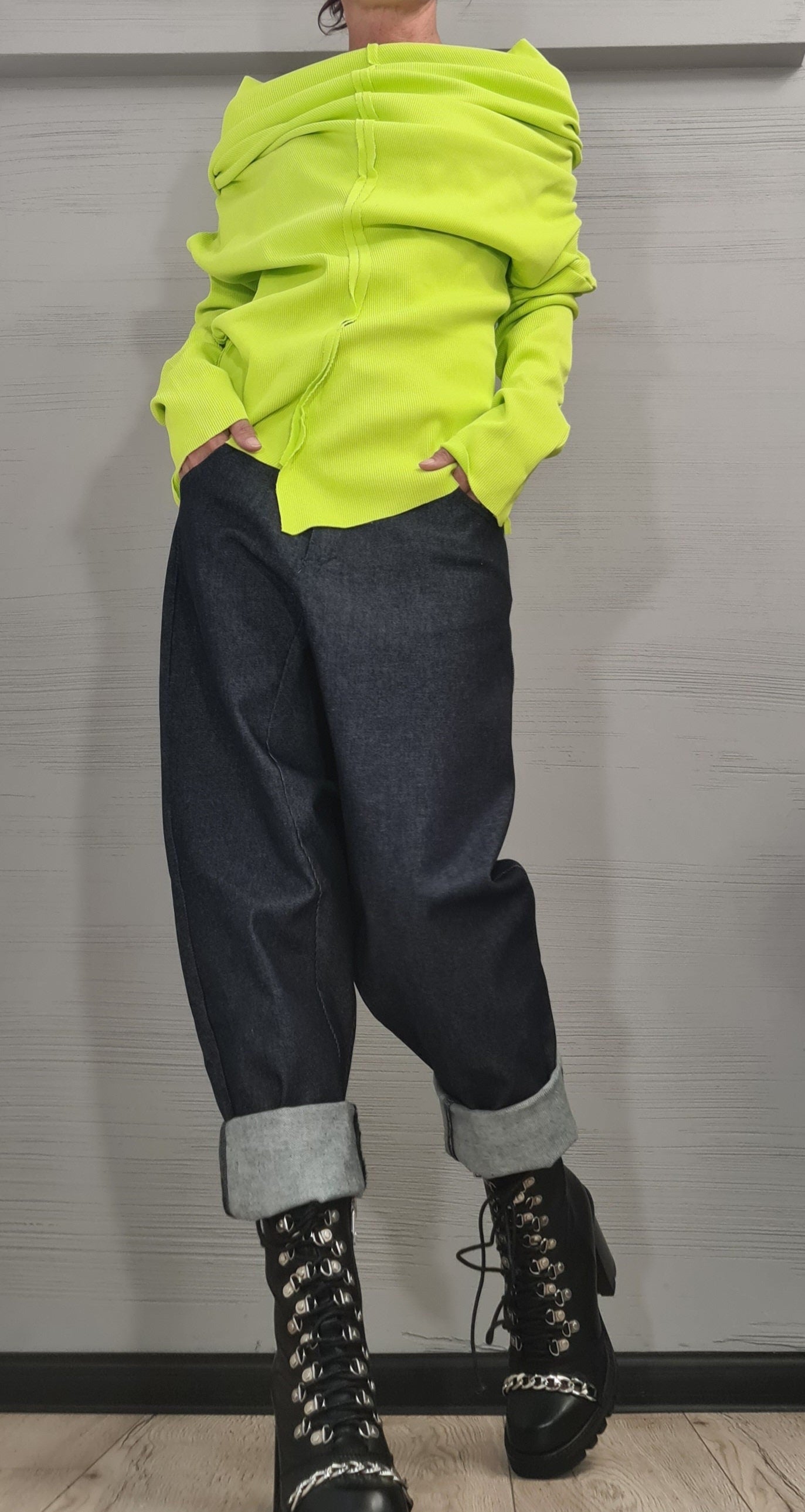 NEW Collection Asymmetric Sexy Fitted Top Blouse, Extravagant Top, Avant Garde Blouse, Sexy Top, Cotton Blouse