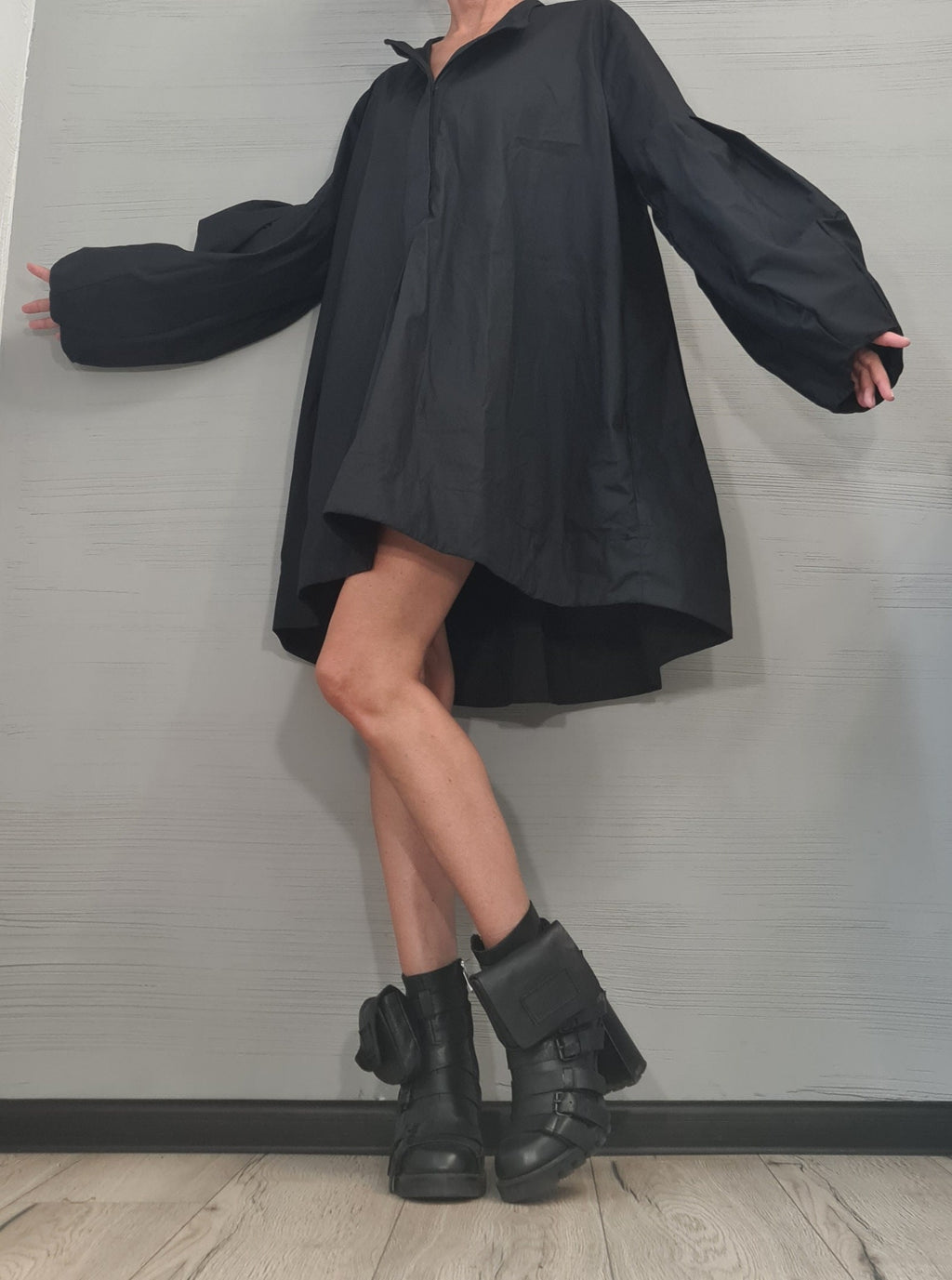 Extravagant Shirt, Loose Shirt Tunic, Gothic tunic, Extravagant Sleeve, Asymmetric Tunic, Oversize Tunic, Casual Long Sleeve Top