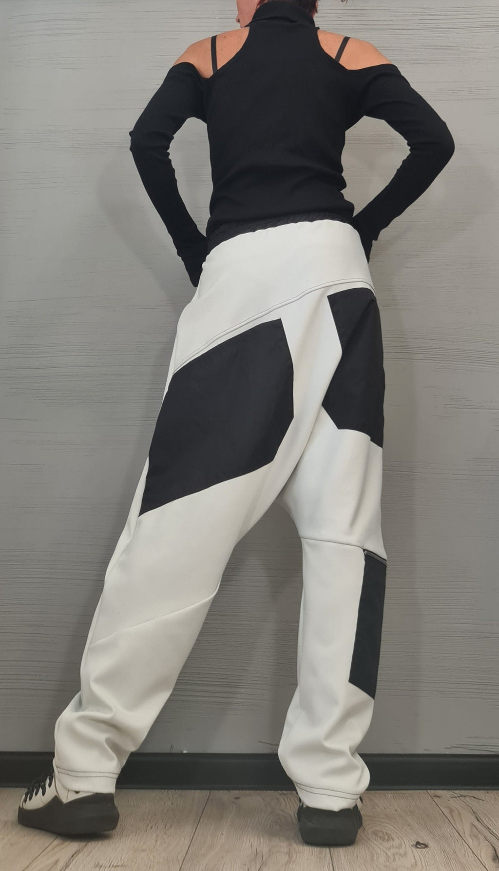 Avant Garde Harem Pants Women, Drop Crotch Pants, Extravagant Cotton Pants, Casual Pants, Punk Pants, Loose Pants