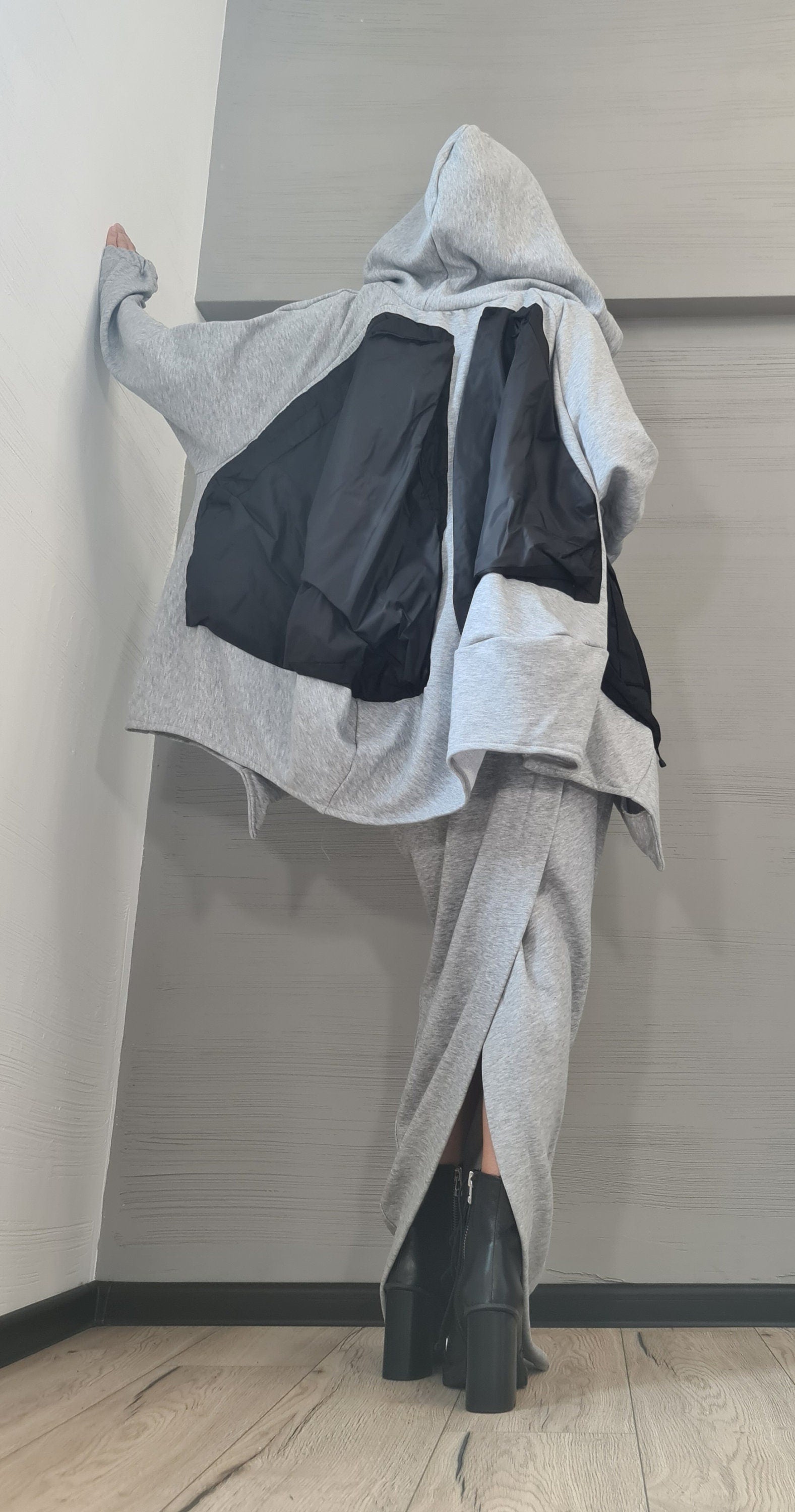 New collection Cotton Sweatshirt, Extravagant  Sweatshirt, Plus Size Clothing, Oversize Vest, Deconstructed Sweatshirt, Loose Sweatshirt