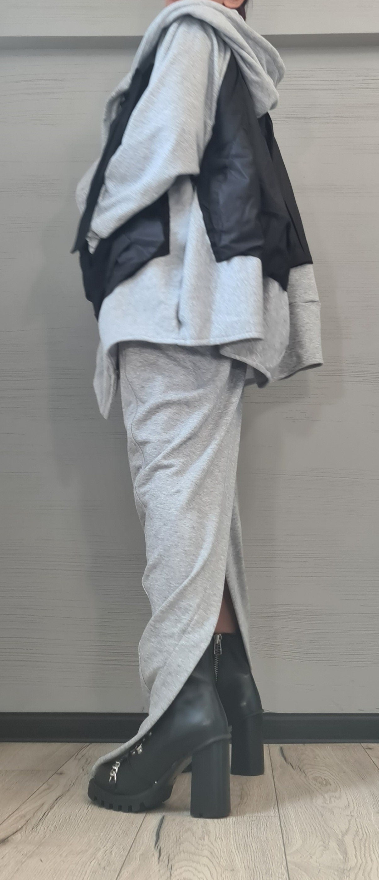 New collection Cotton Sweatshirt, Extravagant  Sweatshirt, Plus Size Clothing, Oversize Vest, Deconstructed Sweatshirt, Loose Sweatshirt