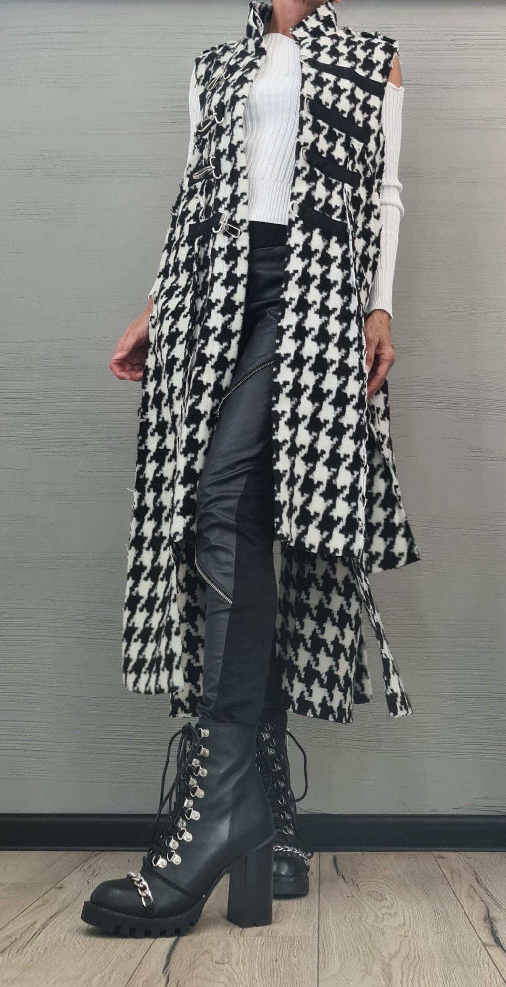 New collection Wool vest Gothic Vest, Asymmetric Vest, Sleeveless Vest, Long Short Vest, Extravagant Vest, Maxi Vest, Designer Vest