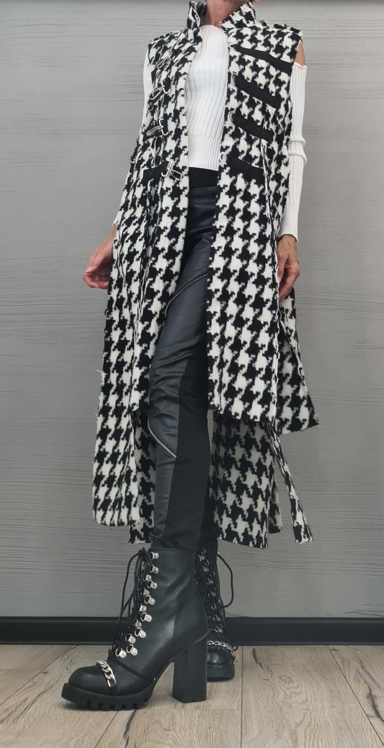 New collection Wool vest Gothic Vest, Asymmetric Vest, Sleeveless Vest, Long Short Vest, Extravagant Vest, Maxi Vest, Designer Vest