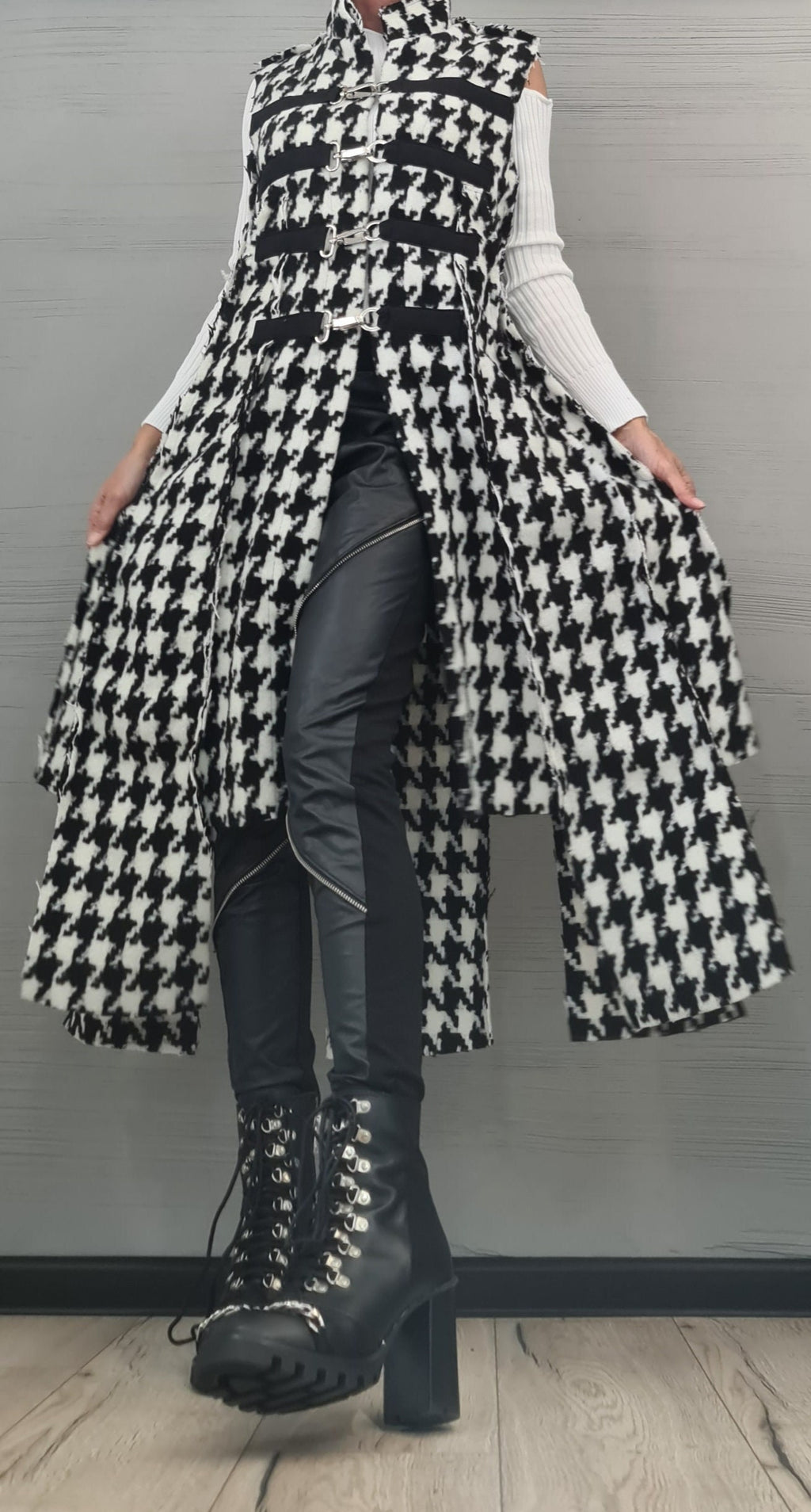 New collection Wool vest Gothic Vest, Asymmetric Vest, Sleeveless Vest, Long Short Vest, Extravagant Vest, Maxi Vest, Designer Vest