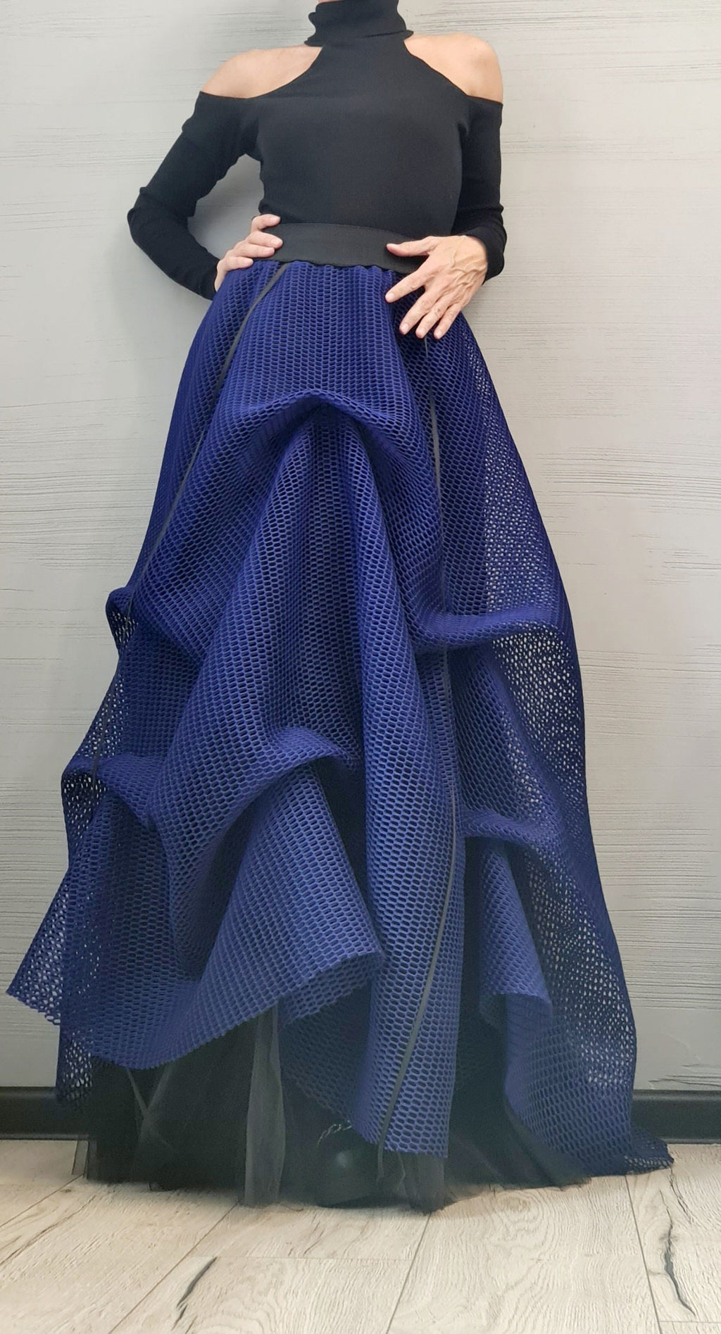 Long Short Skirt , Tulle Long Skirt, Bridal Skirt, Tutu Skirt, Ball Skirt, Cocktail Skirt, Gothic Skirt, Circle Skirt, Wedding  Skirt