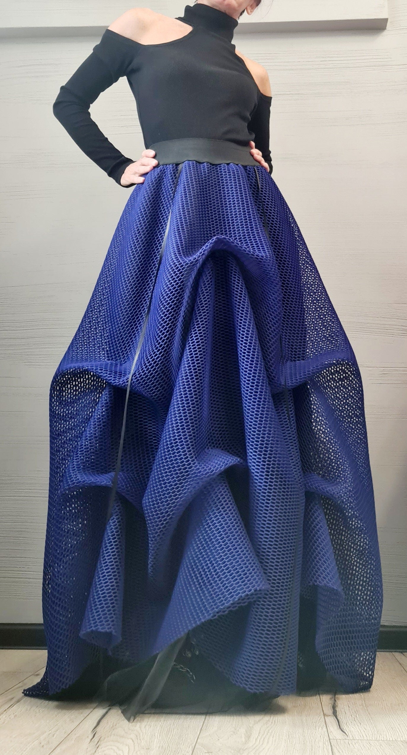 Long Short Skirt , Tulle Long Skirt, Bridal Skirt, Tutu Skirt, Ball Skirt, Cocktail Skirt, Gothic Skirt, Circle Skirt, Wedding  Skirt