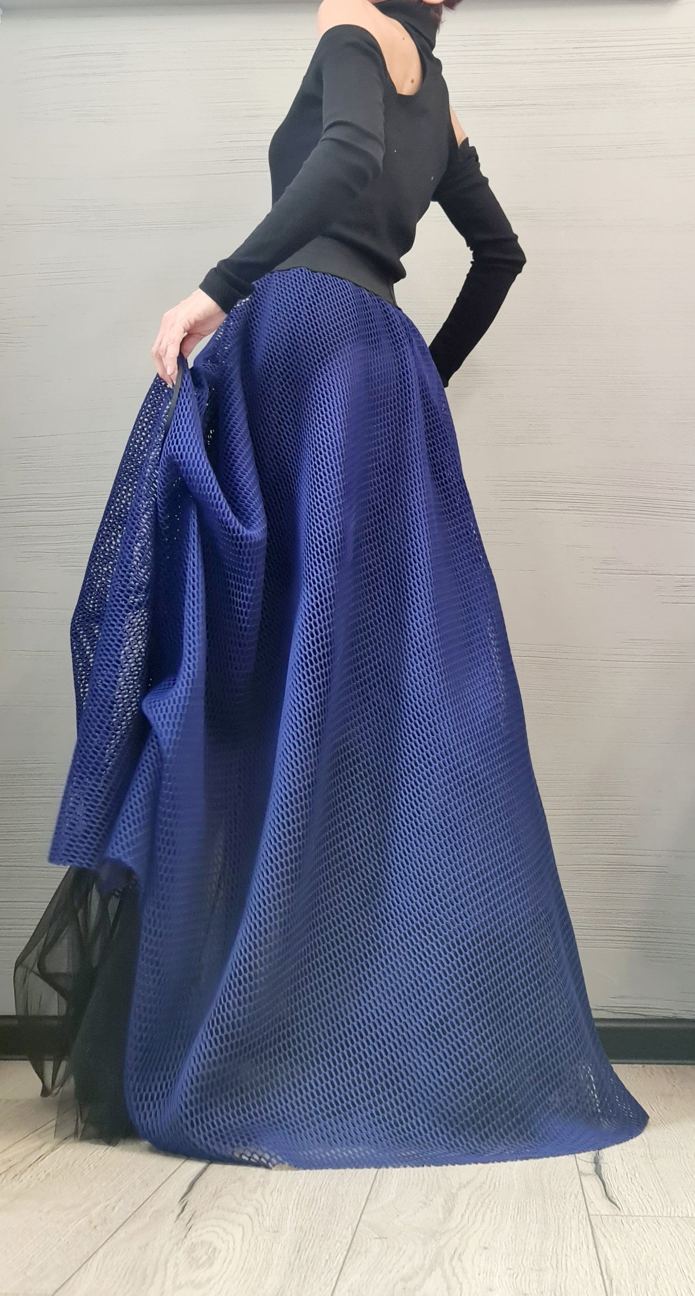 Long Short Skirt , Tulle Long Skirt, Bridal Skirt, Tutu Skirt, Ball Skirt, Cocktail Skirt, Gothic Skirt, Circle Skirt, Wedding  Skirt