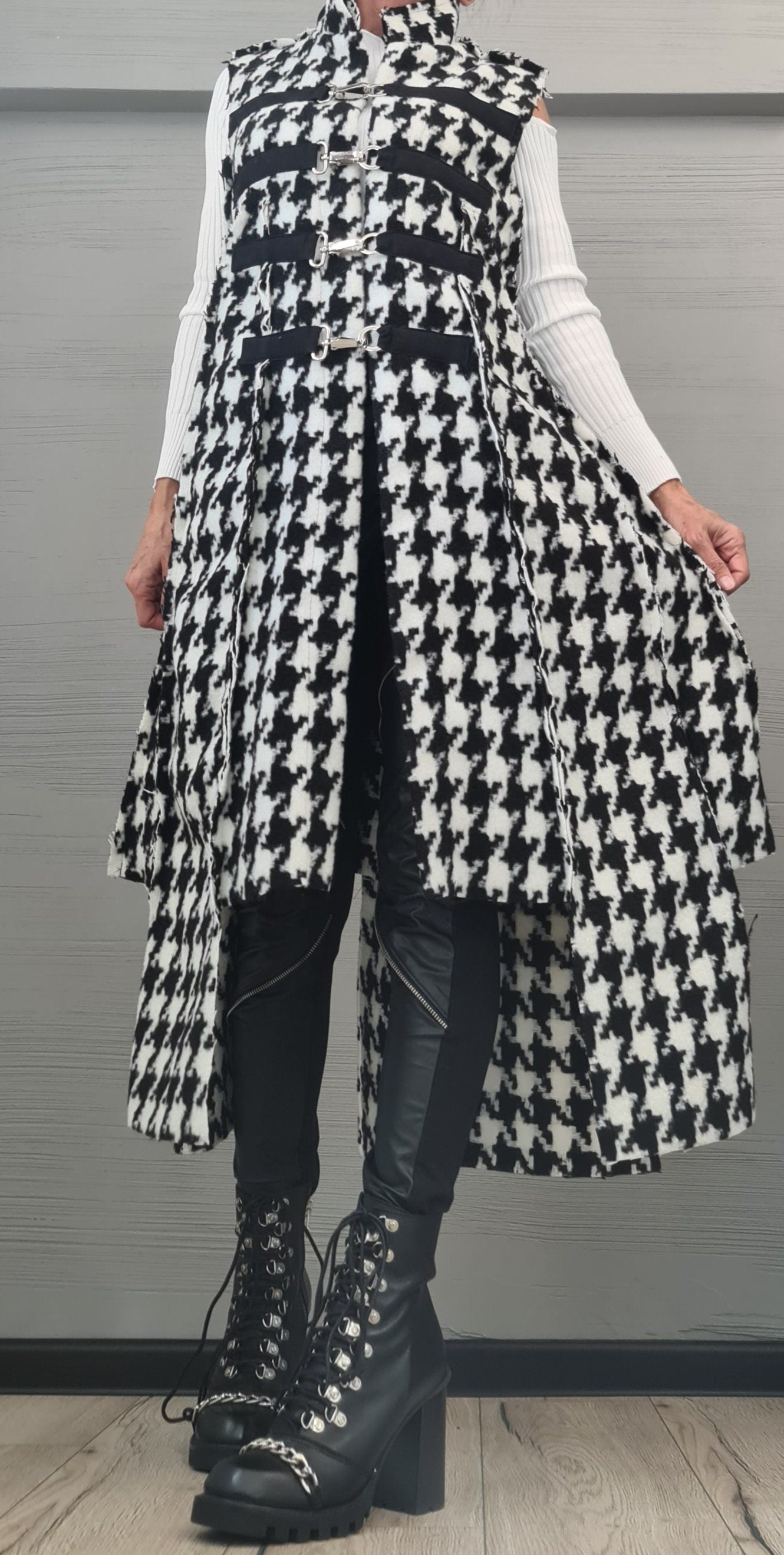 New collection Wool vest Gothic Vest, Asymmetric Vest, Sleeveless Vest, Long Short Vest, Extravagant Vest, Maxi Vest, Designer Vest