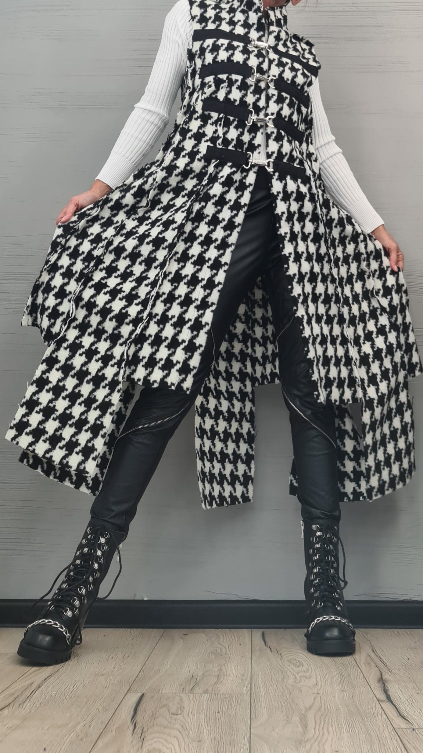 New collection Wool vest Gothic Vest, Asymmetric Vest, Sleeveless Vest, Long Short Vest, Extravagant Vest, Maxi Vest, Designer Vest