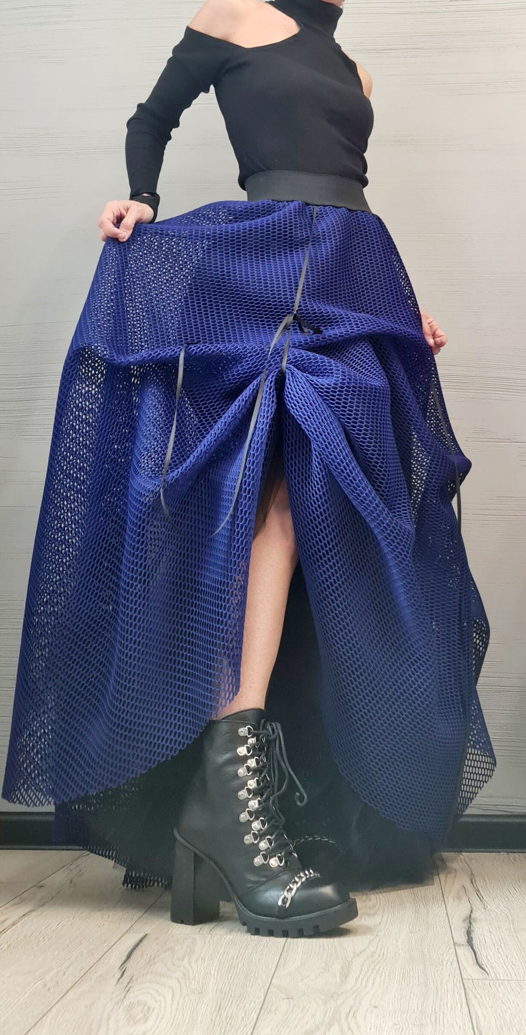 Long Short Skirt , Tulle Long Skirt, Bridal Skirt, Tutu Skirt, Ball Skirt, Cocktail Skirt, Gothic Skirt, Circle Skirt, Wedding  Skirt