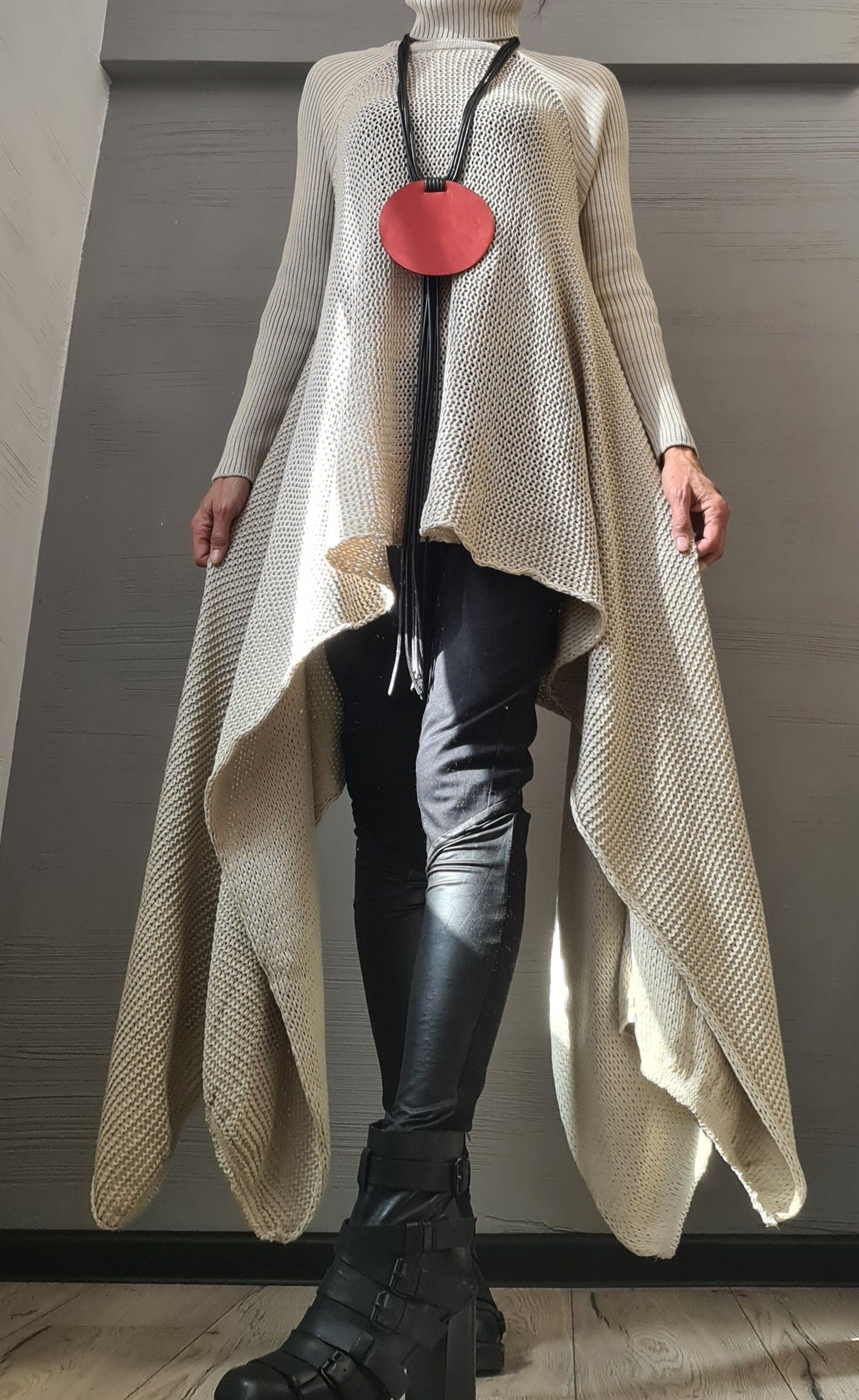 NEW Collection Knitted Sexy Turtle Neck Top Blouse, Extravagant Top, Avant Garde Blouse, Sexy Top, Long sleeve