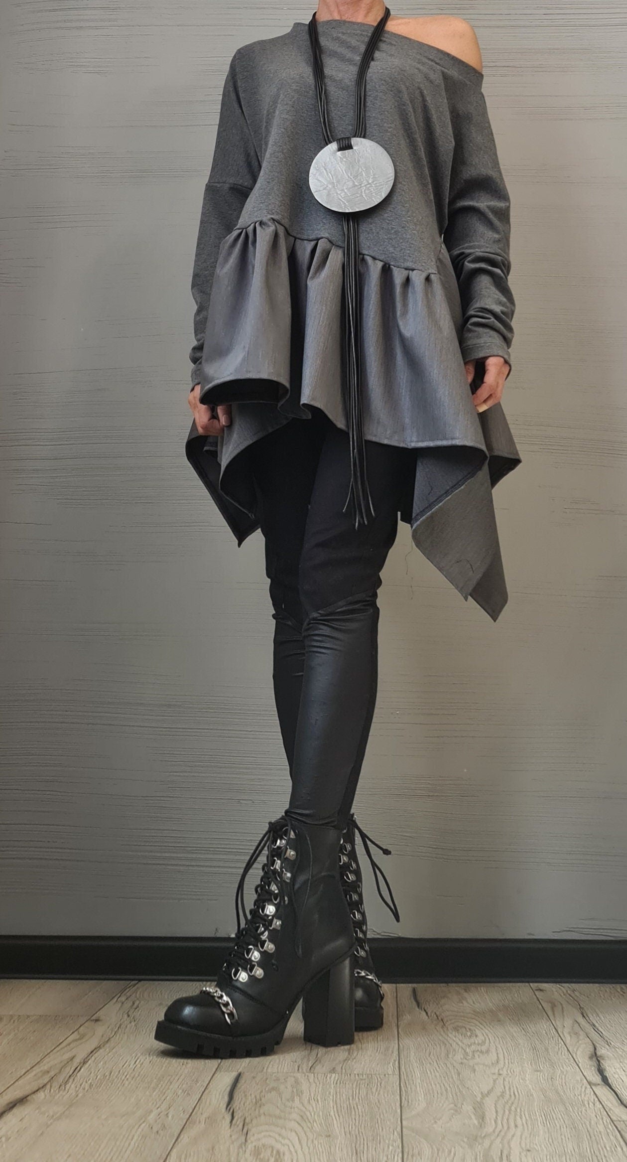 Extravagant Blose, Avant Garde Blouse, Deconstructed Top, Extravagant Asymmetric Top, Long sleeve, New collection