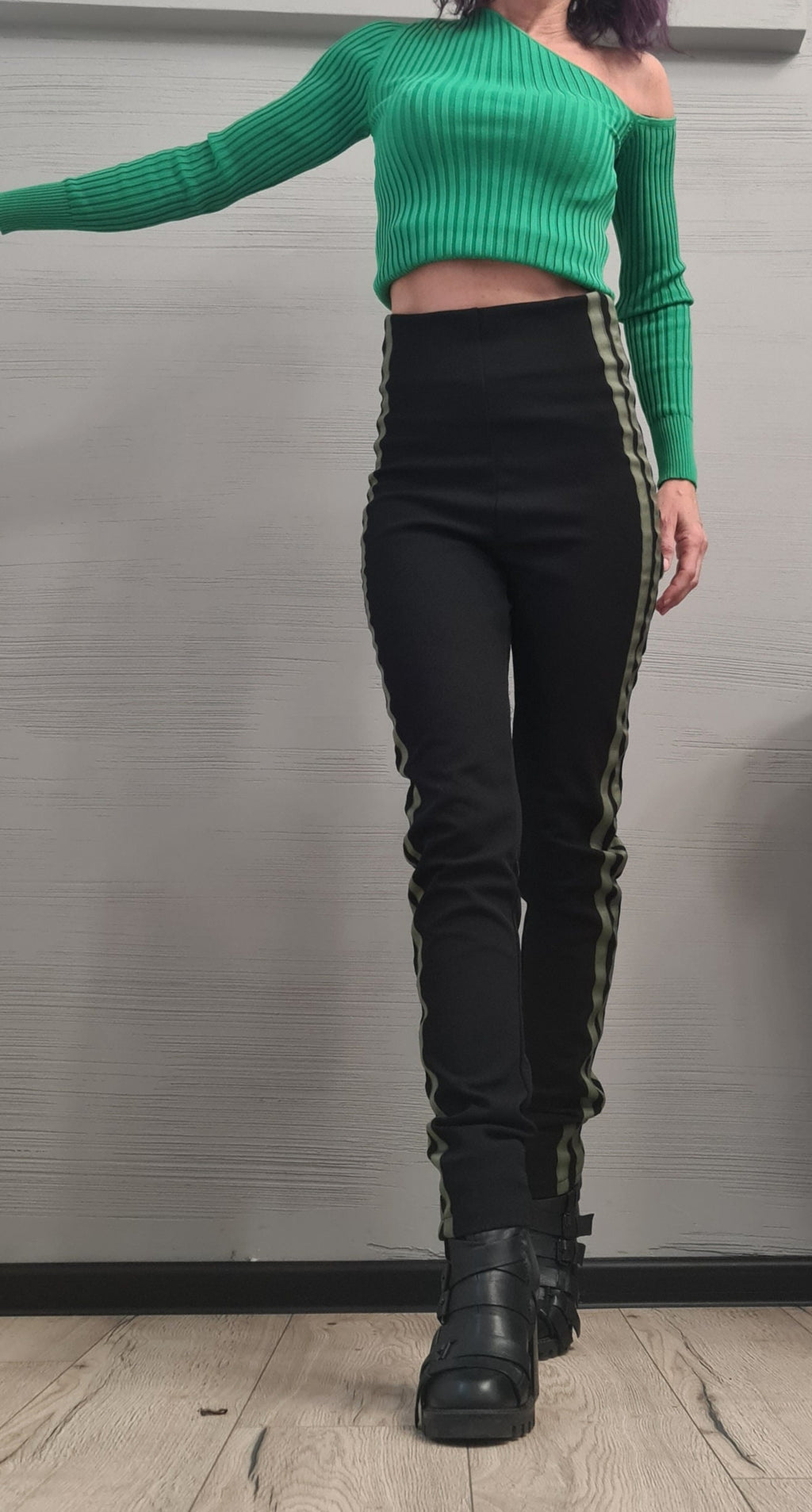 NEW COLLECTION Black Extra Long Leggings, Gothic Leggings, Sexy Slim Fit Black Pants, High waist