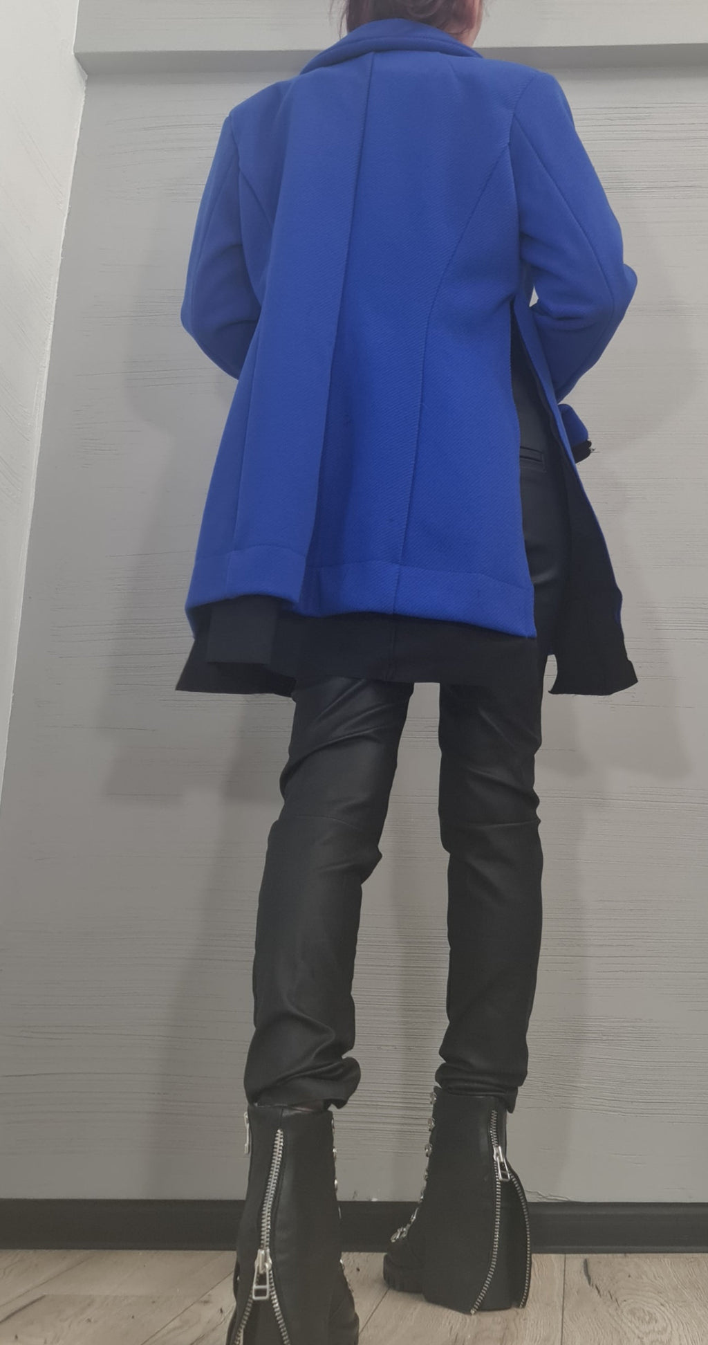 Asymmetric Jacket, Winter  Wool Jacket, Plus Size Clothing, Oversize Coat, Women Jacket, Gothic Jacket, Deconstructed Jacket