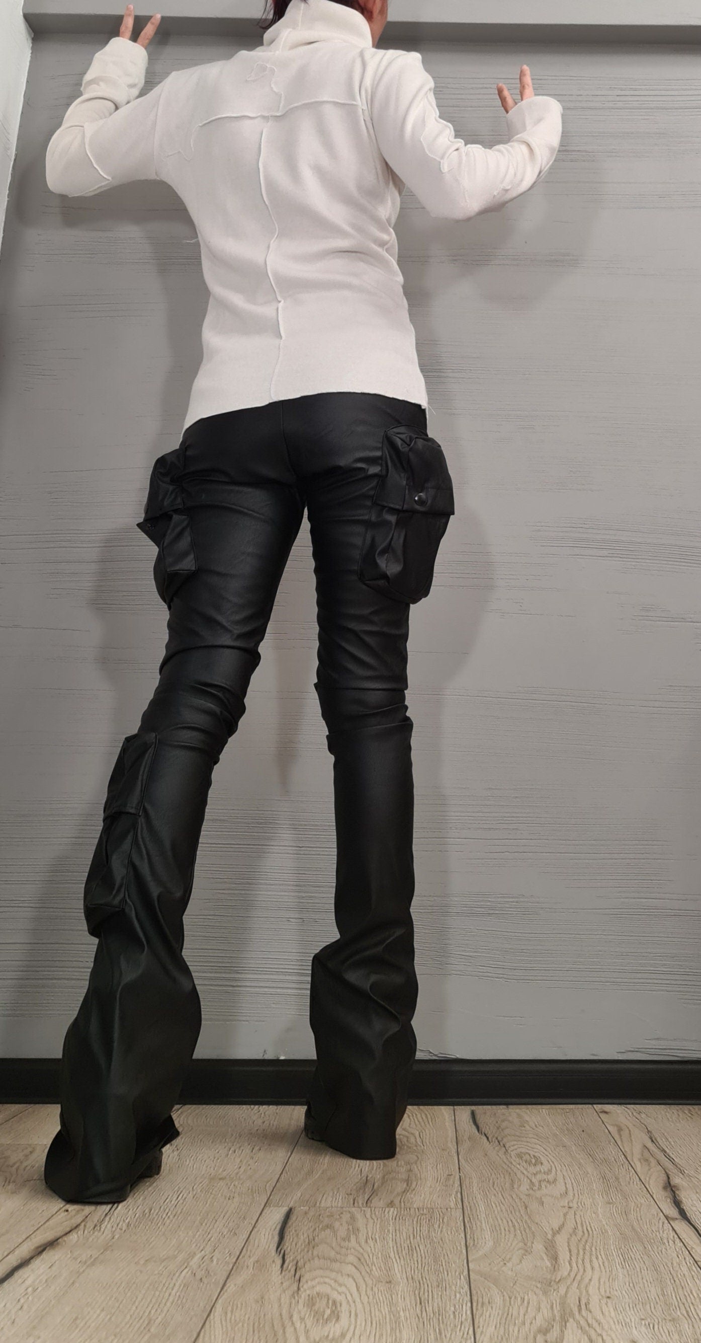 NEW Collection Knitted Sexy Black Turtle Neck Fitted Top Blouse, Extravagant Top, Warm and soft blouse, Sexy Top, Outer seam