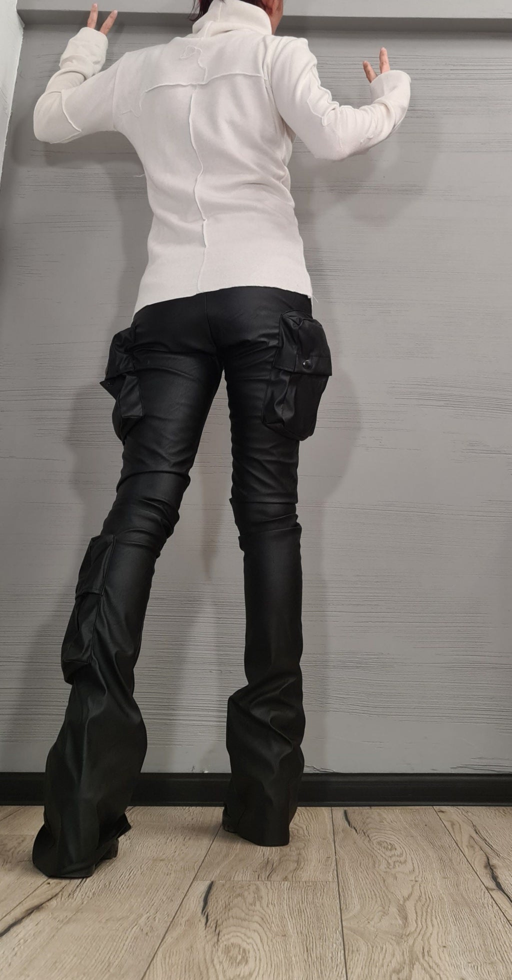 NEW Collection Knitted Sexy Black Turtle Neck Fitted Top Blouse, Extravagant Beige Blouse, Warm and soft blouse, Sexy Top, Outer seam