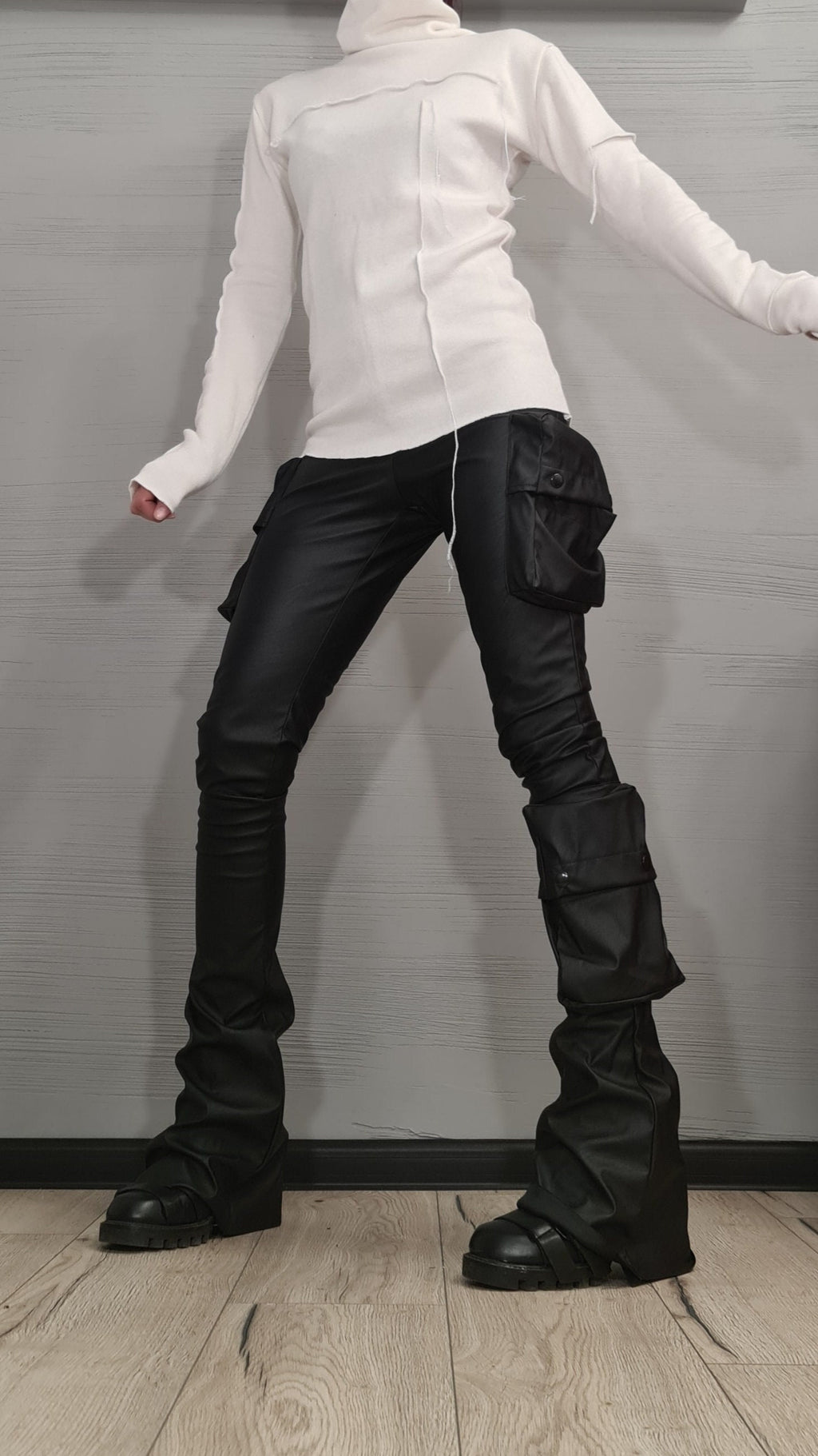 NEW Collection Knitted Sexy Black Turtle Neck Fitted Top Blouse, Extravagant Beige Blouse, Warm and soft blouse, Sexy Top, Outer seam