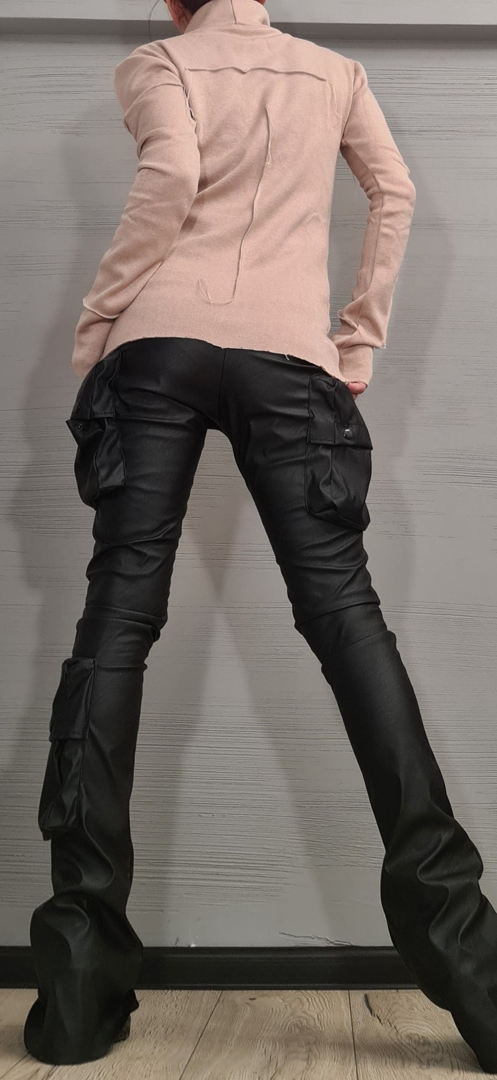 NEW Collection Knitted Sexy Black Turtle Neck Fitted Top Blouse, Extravagant Beige Blouse, Warm and soft blouse, Sexy Top, Outer seam