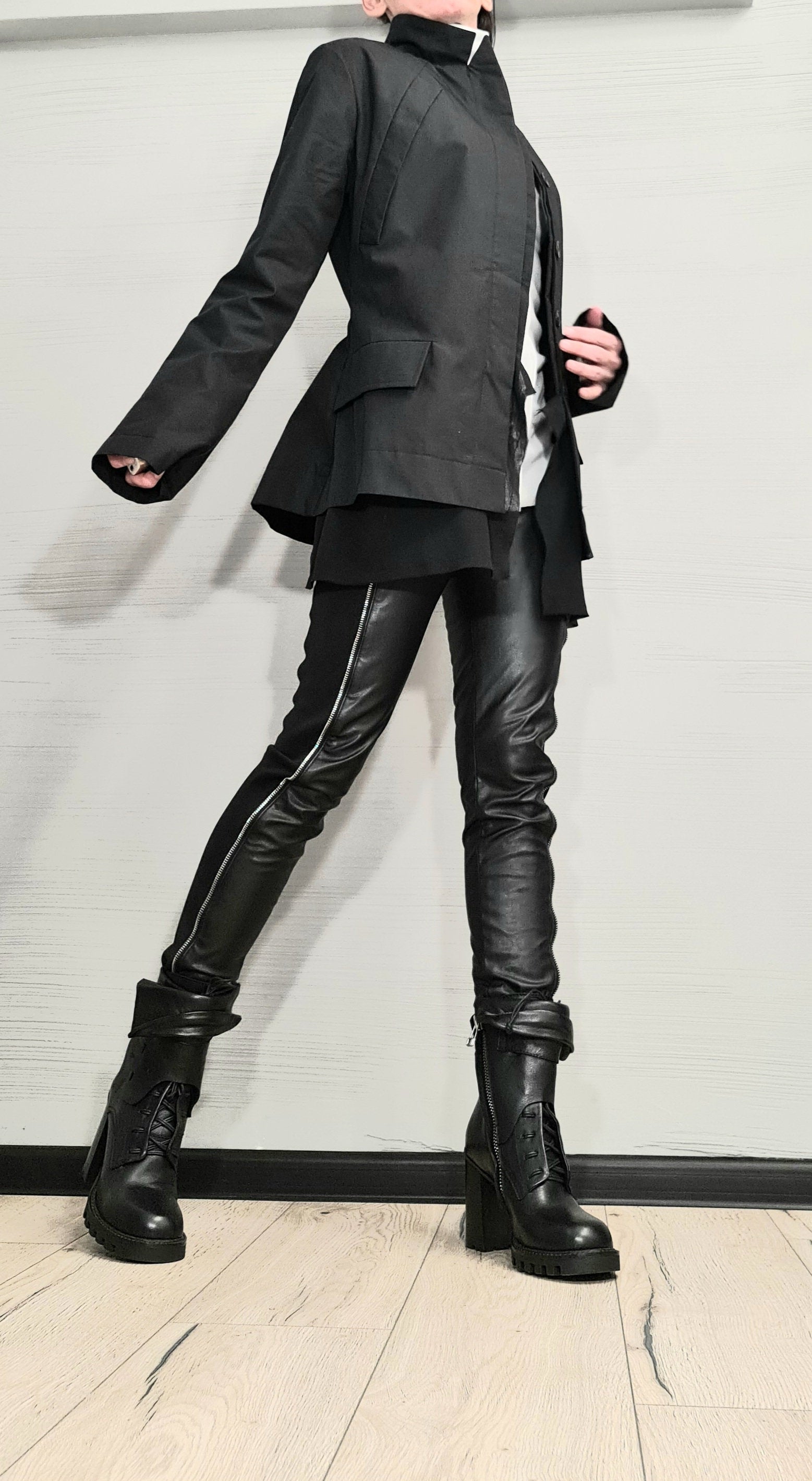 New collection Avant Garde Blazer, Extravagant jacket, Asymmetric Jacket,  Women Jacket, Gothic Jacket, Deconstructed Jacket