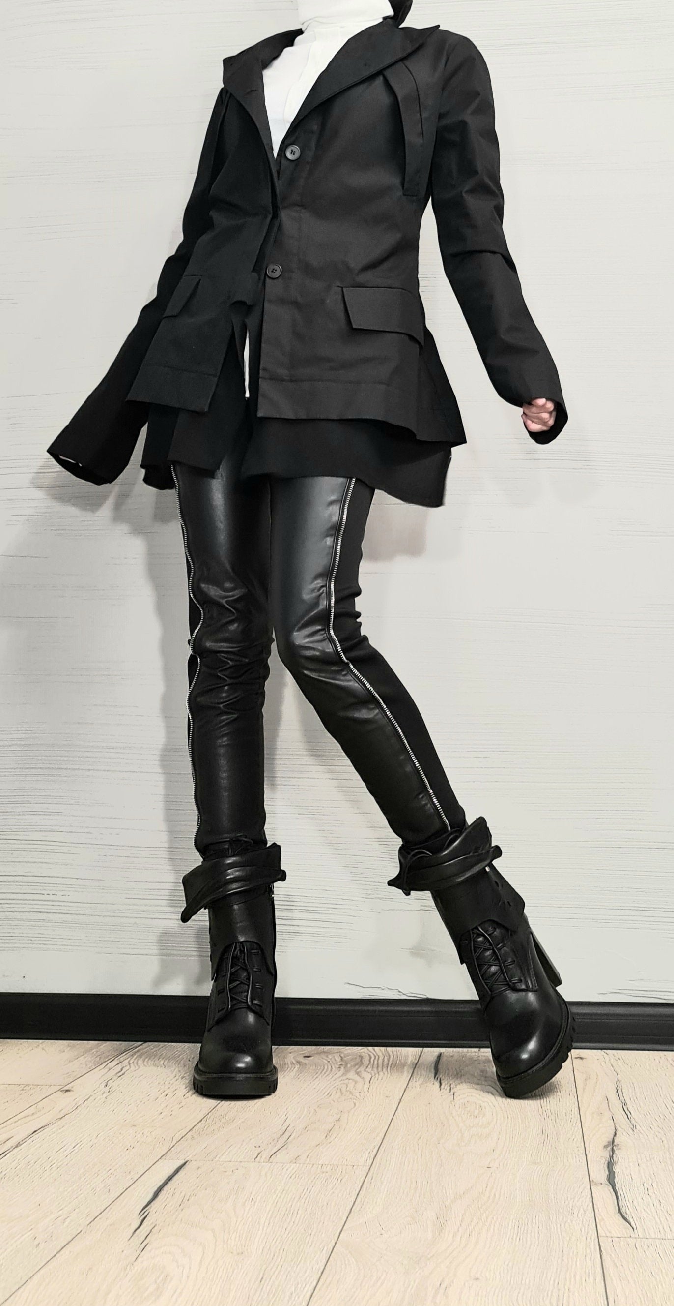 New collection Avant Garde Blazer, Extravagant jacket, Asymmetric Jacket,  Women Jacket, Gothic Jacket, Deconstructed Jacket