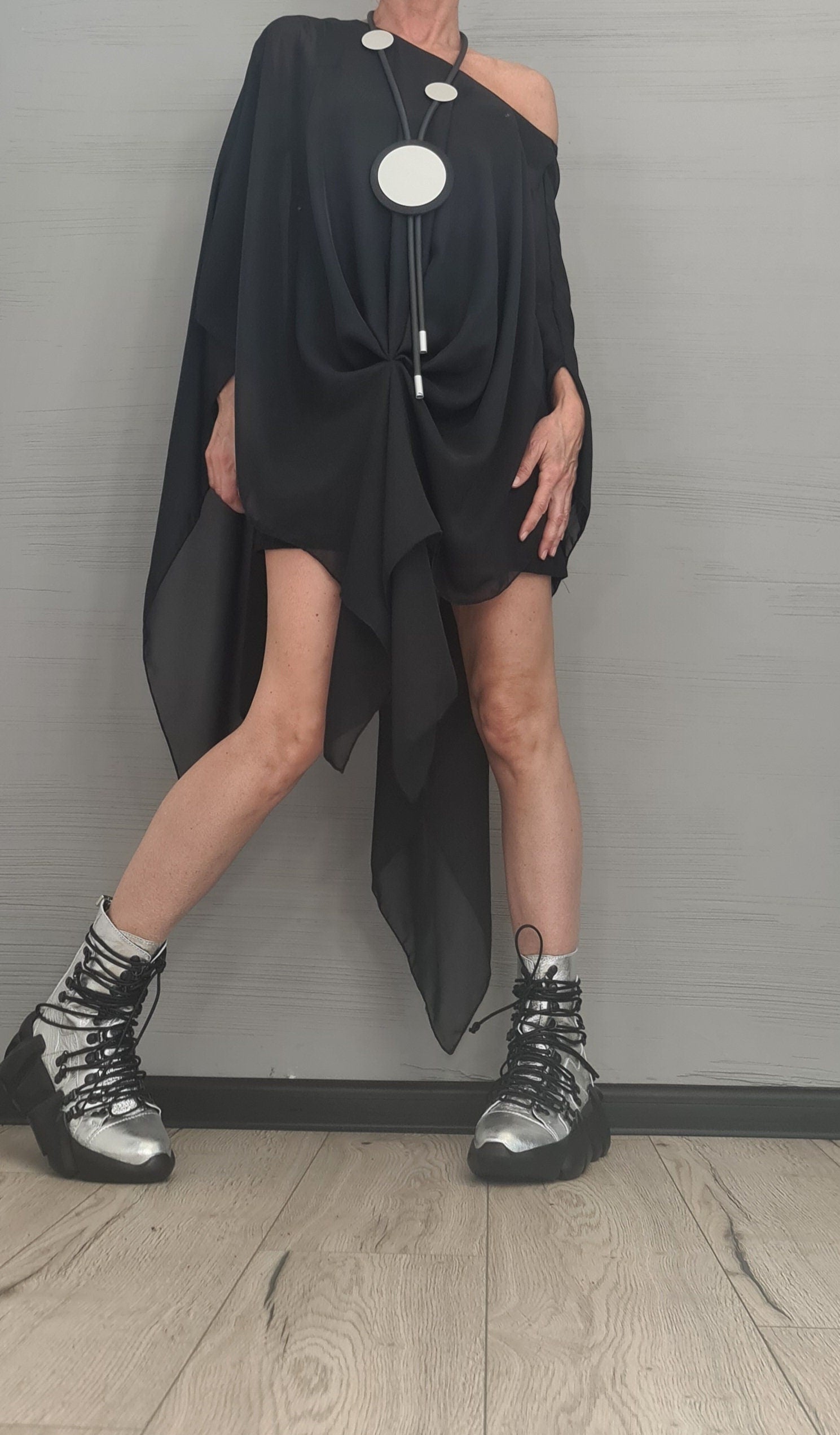 Cocktail Dress, Party Tull Dress, Sexy Dress Extravagant Dress, Asymmetric Tull  Dress, Plus Size Clothing, DRESSSHOESCODE