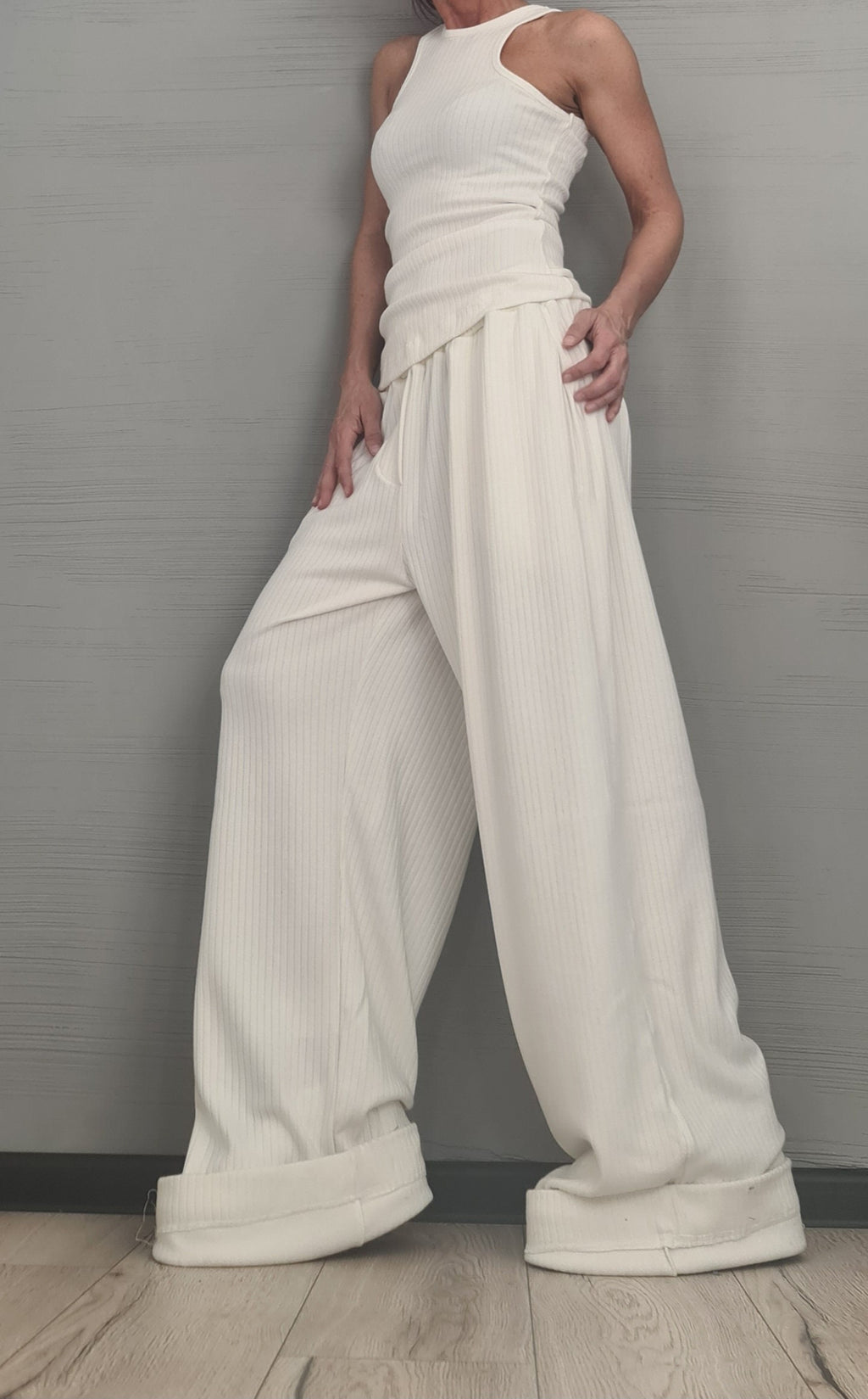 New collection  Extravagant Outwear Women Set, Extravagant Cotton Set, Loose Pants, Top and Shirt, DRESSSHOESCODE