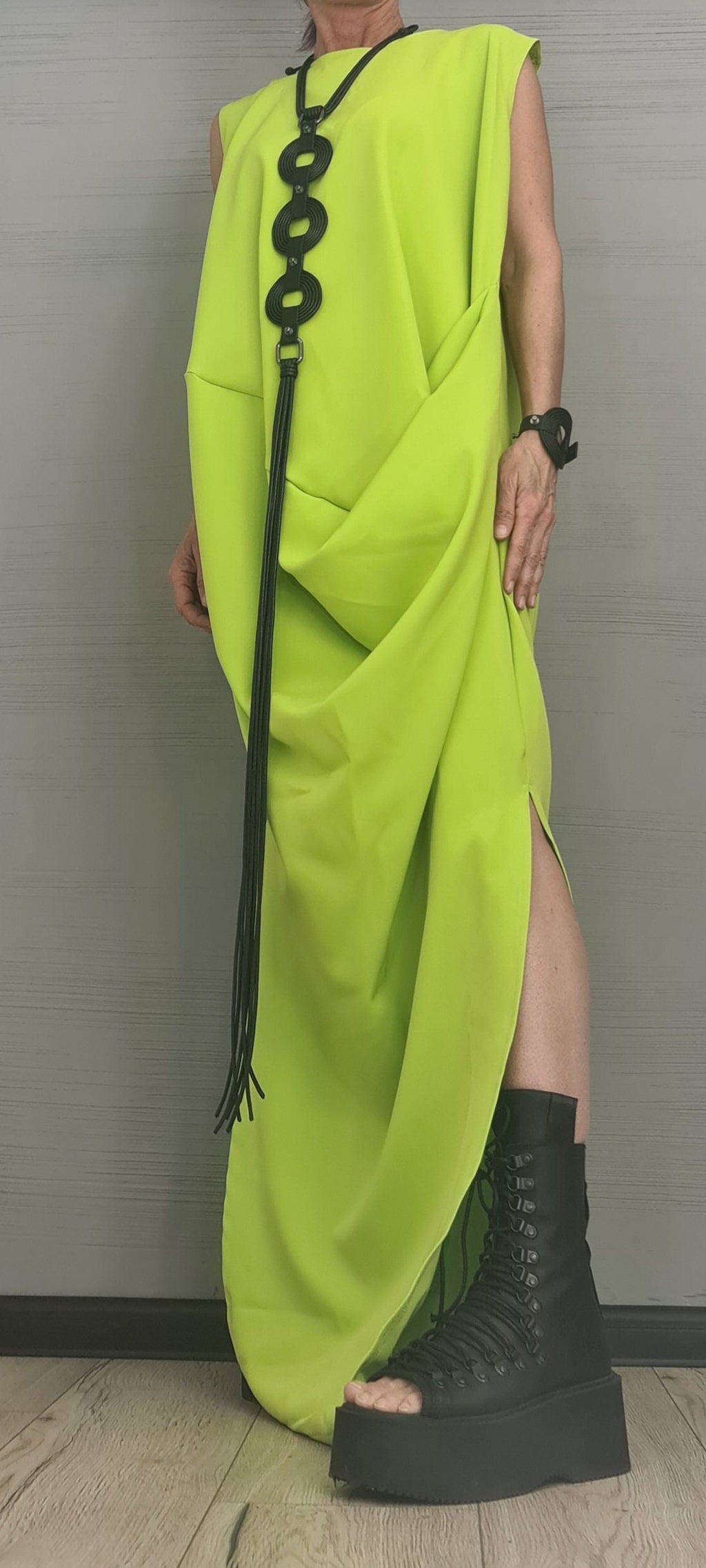 Asymmetric Extravagant Dress, Maxi Dress, Plus Size Clothing, Sexy Long Dress, Avant Garde Dress, Loose Dress, Drape Dress