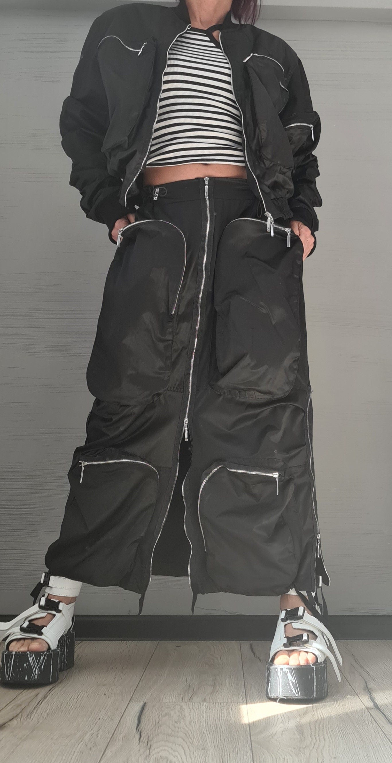 Extravagant Women Jacket,  Sexy Short jacket with large outer pockets