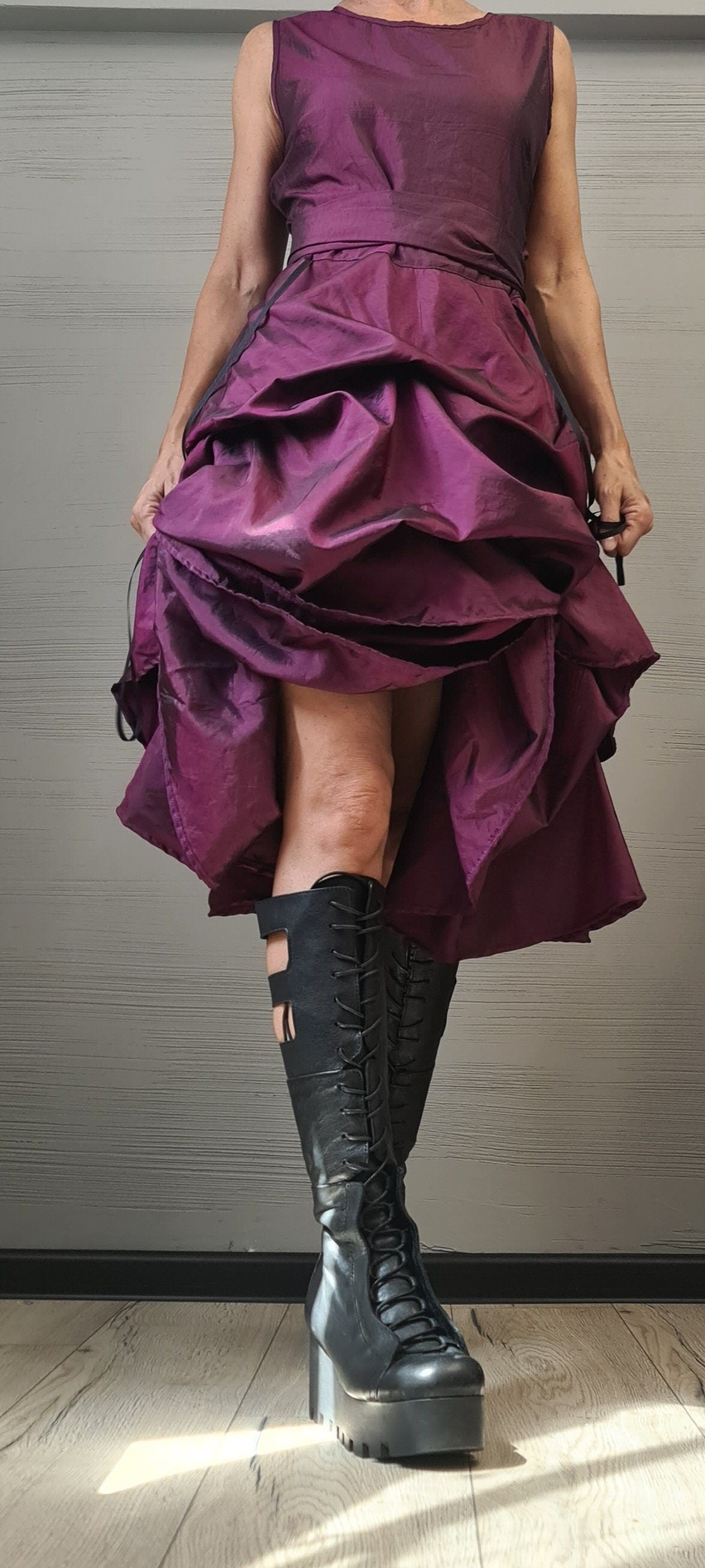 Asymmetric Dress, Plus Size Clothing, Gothic Dress, Sleeveless Dress, Cocktail dress, Wedding dress, Party dress