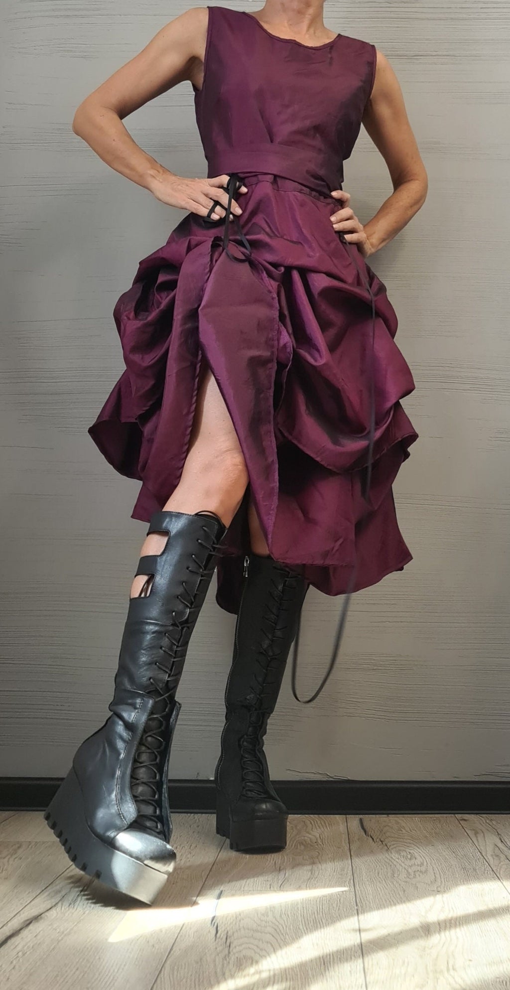 Asymmetric Dress, Plus Size Clothing, Gothic Dress, Sleeveless Dress, Cocktail dress, Wedding dress, Party dress