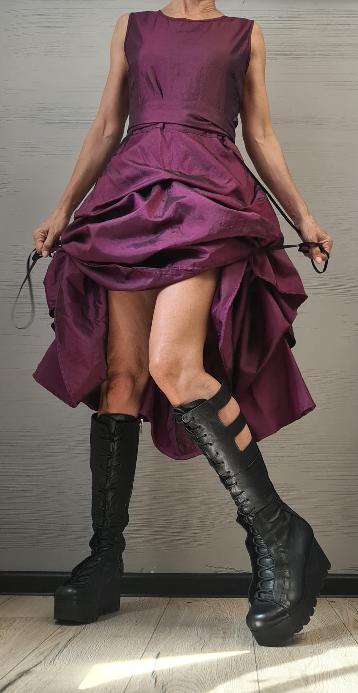 Asymmetric Dress, Plus Size Clothing, Gothic Dress, Sleeveless Dress, Cocktail dress, Wedding dress, Party dress