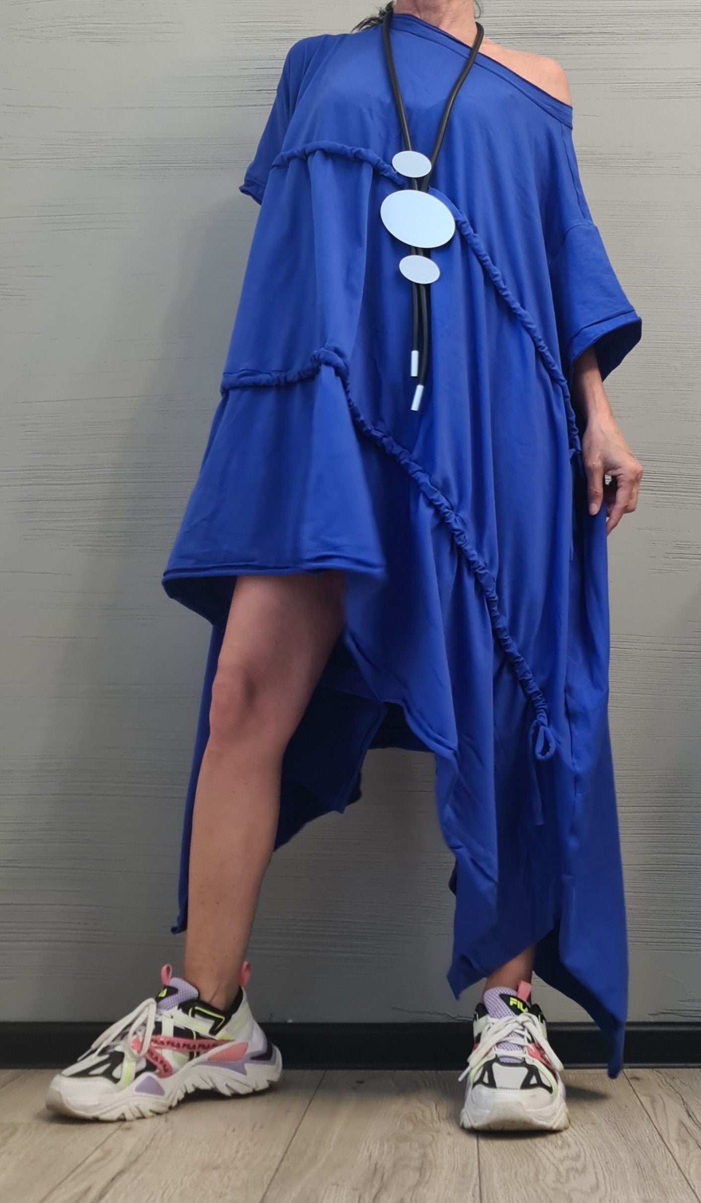 Asymmetrical Dress Tunic, Loose Tunic, Extravagant tunic, Oversize Tunic Dress, DRESSSHOESCODE