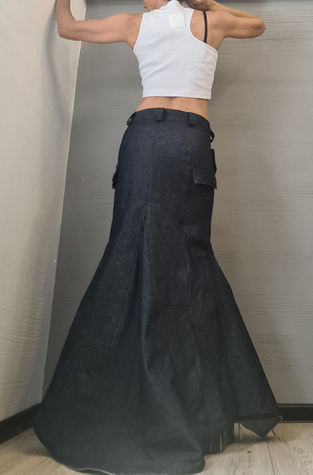 NEW Collection Extravagant Skirt, Long Short Skirt, Gothic Skirt, Asymmetric Skirt, Wrap Skirt, A Line Skirt