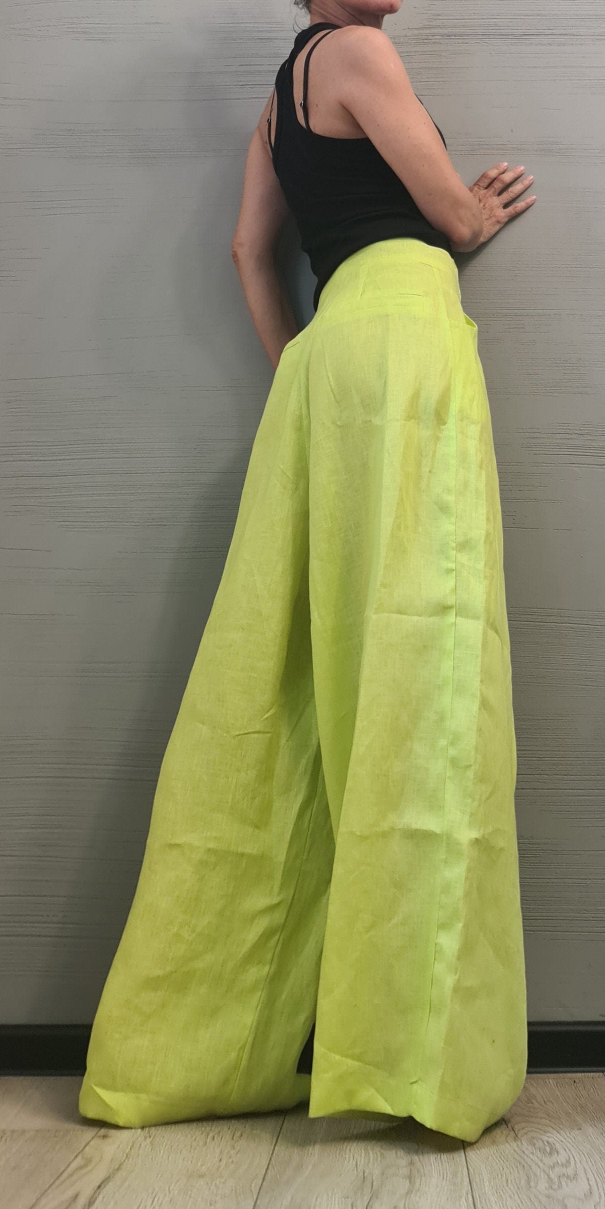 NEW Collection Extravagant Linen Pants, Avant Garde Linen Pants, Harem Pants Women, Drop Crotch Pants, Loose Pants, DRESSSHOESCODE