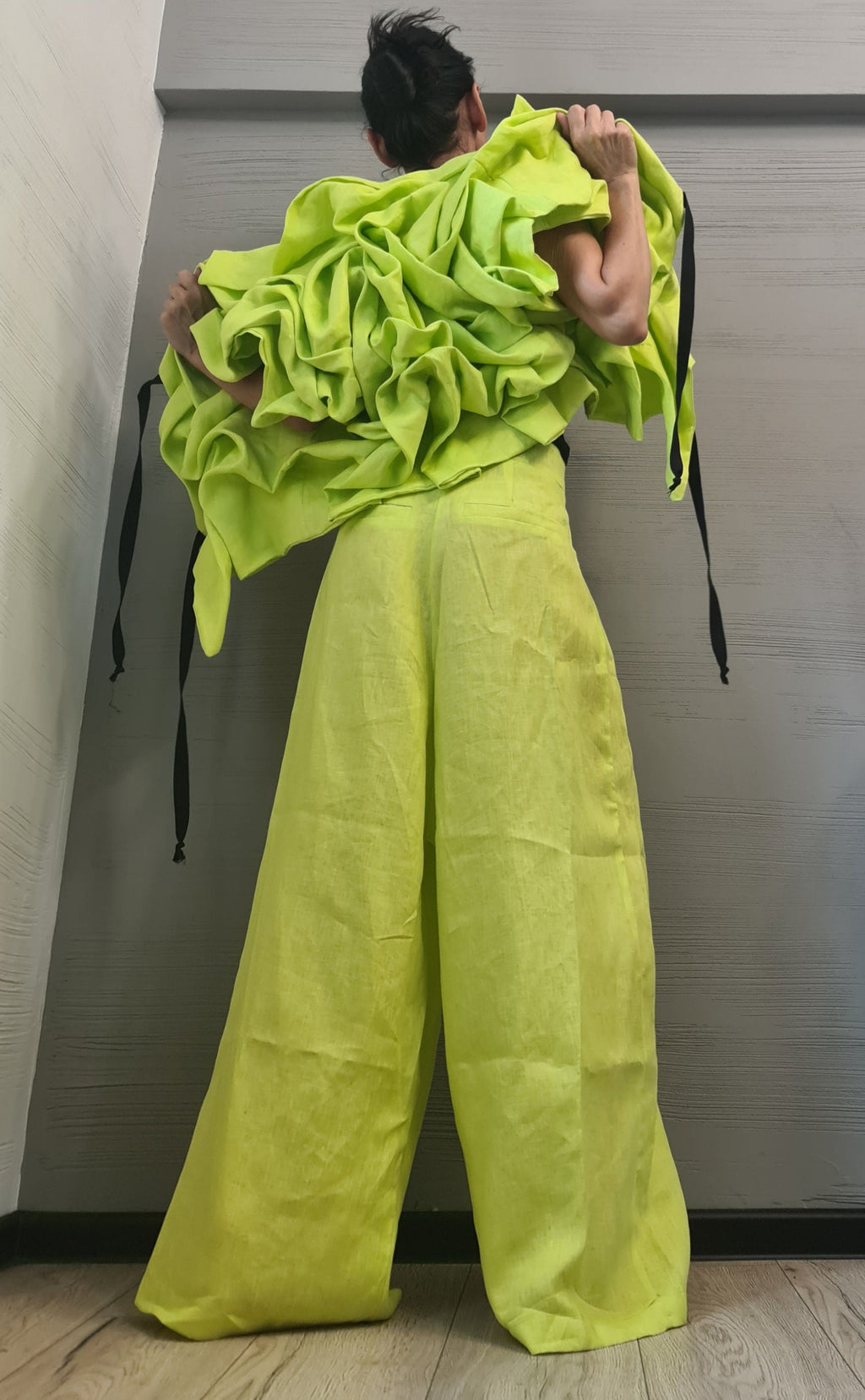 NEW Collection Extravagant Linen Pants, Avant Garde Linen Pants, Harem Pants Women, Drop Crotch Pants, Loose Pants, DRESSSHOESCODE