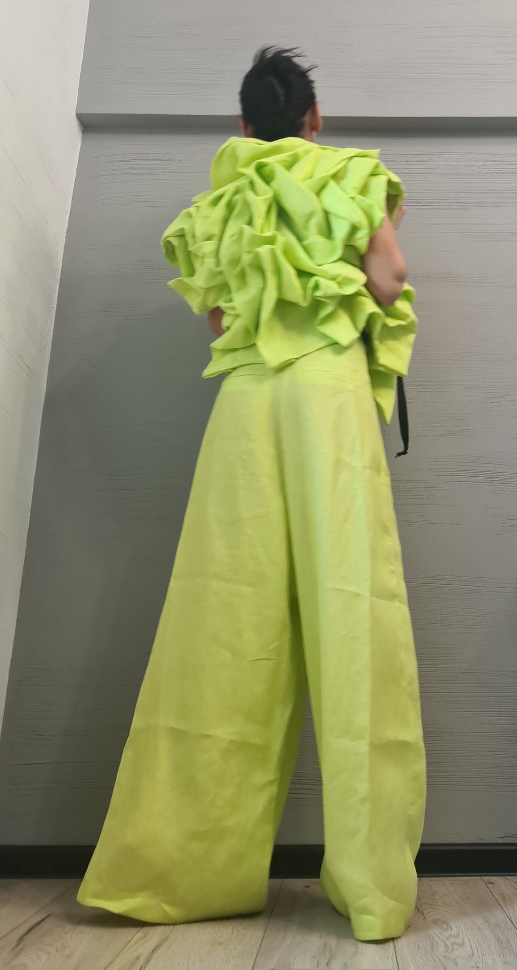 Linen Extravagant Jacket, Women Short Jacket, Asymmetric Jacket, DRESSSHOESCODE