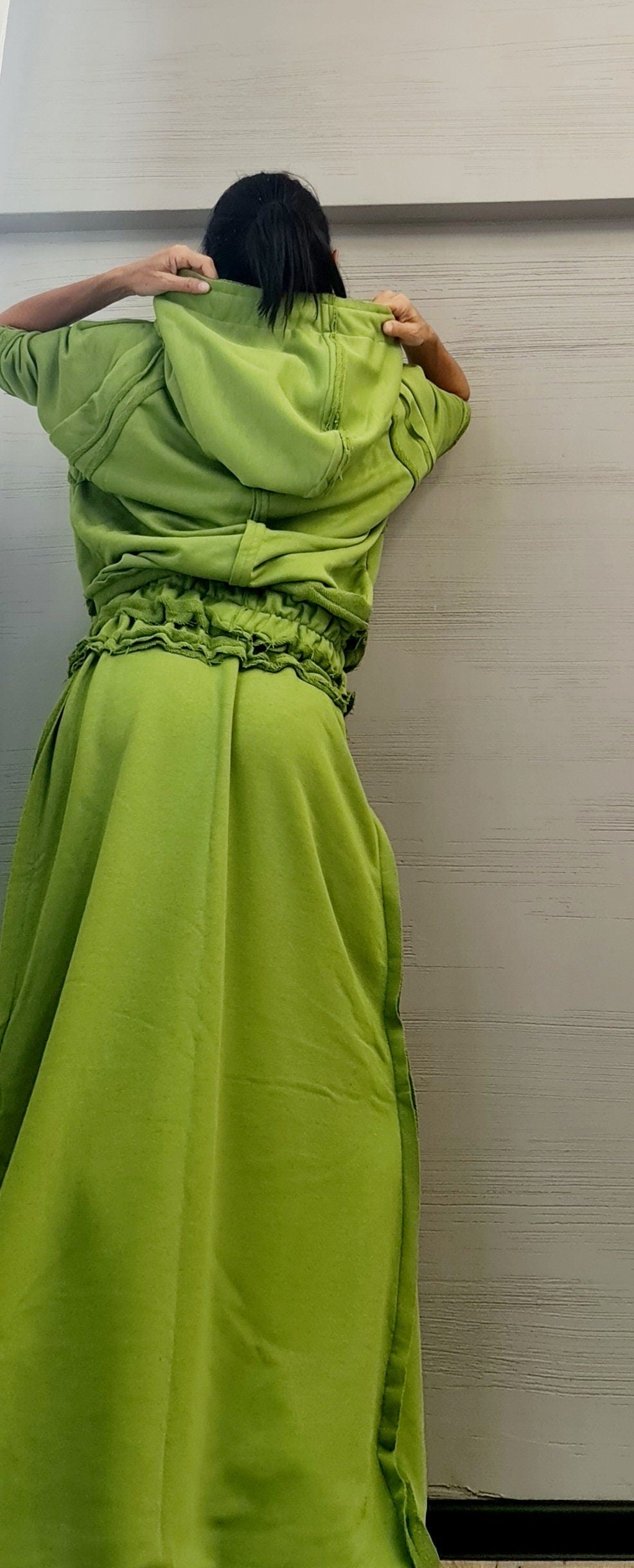 New collection Blouse And Skirt Set, Cotton Women Costume, Extravagant Skirt, Sexy Women Suit, Avant Garde Skirt Outside Seam DRESSSHOESCODE