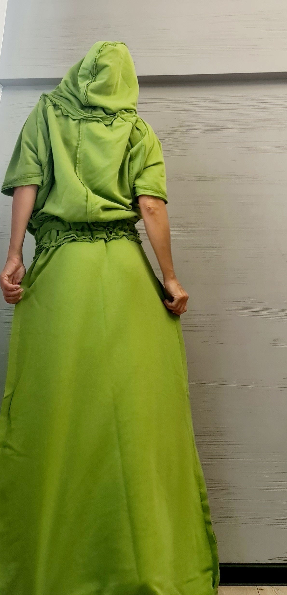 New collection Blouse And Skirt Set, Cotton Women Costume, Extravagant Skirt, Sexy Women Suit, Avant Garde Skirt Outside Seam DRESSSHOESCODE