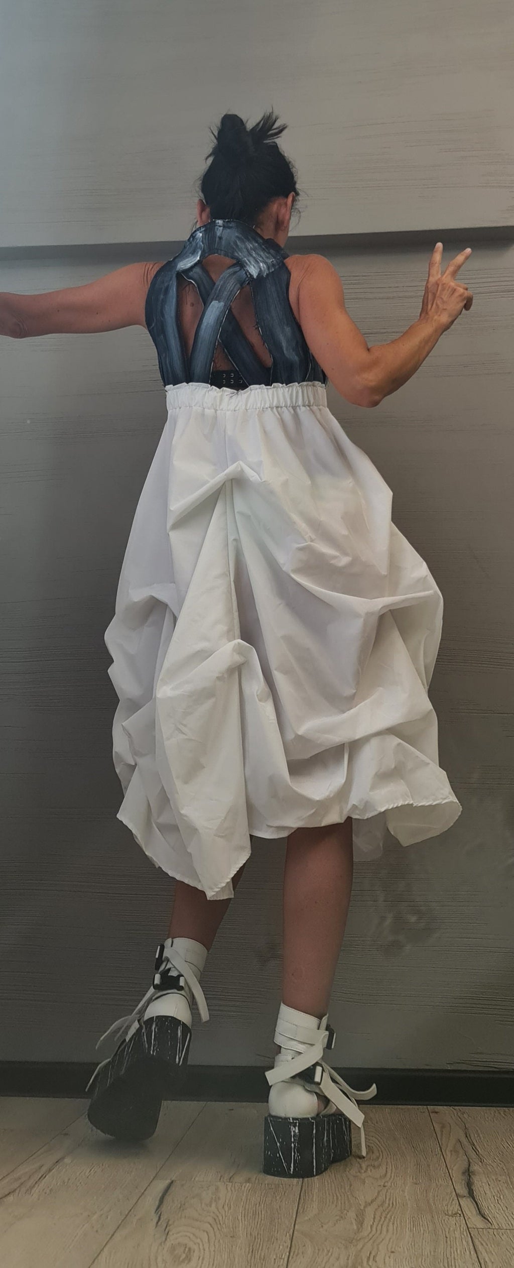 Extravagant Dress, Asymmetric Dress, Plus Size Clothing, Tank Dress, Sleeveless Dress, Cross Back Dress, Sexy Dress, Flapper DRESSSHOESCODE