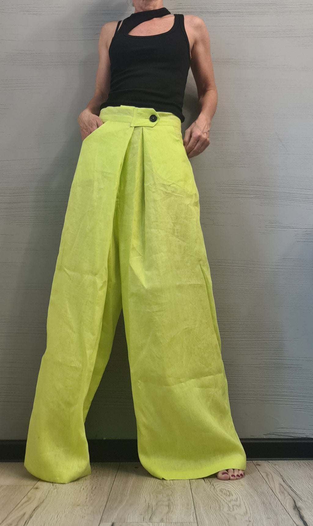 NEW Collection Extravagant Linen Pants, Avant Garde Linen Pants, Harem Pants Women, Drop Crotch Pants, Loose Pants, DRESSSHOESCODE