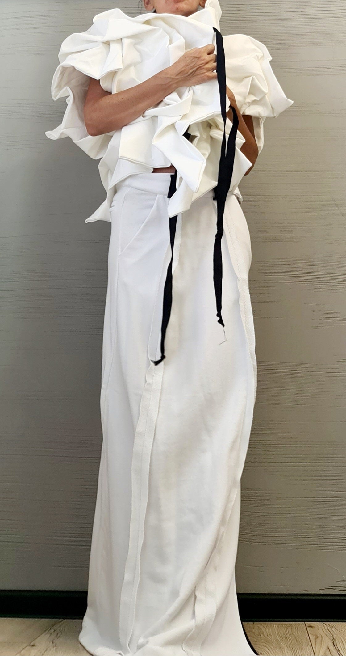 Denim Extravagant Jacket, Women Short Jacket, Asymmetric Jacket DRESSSHOESCODE