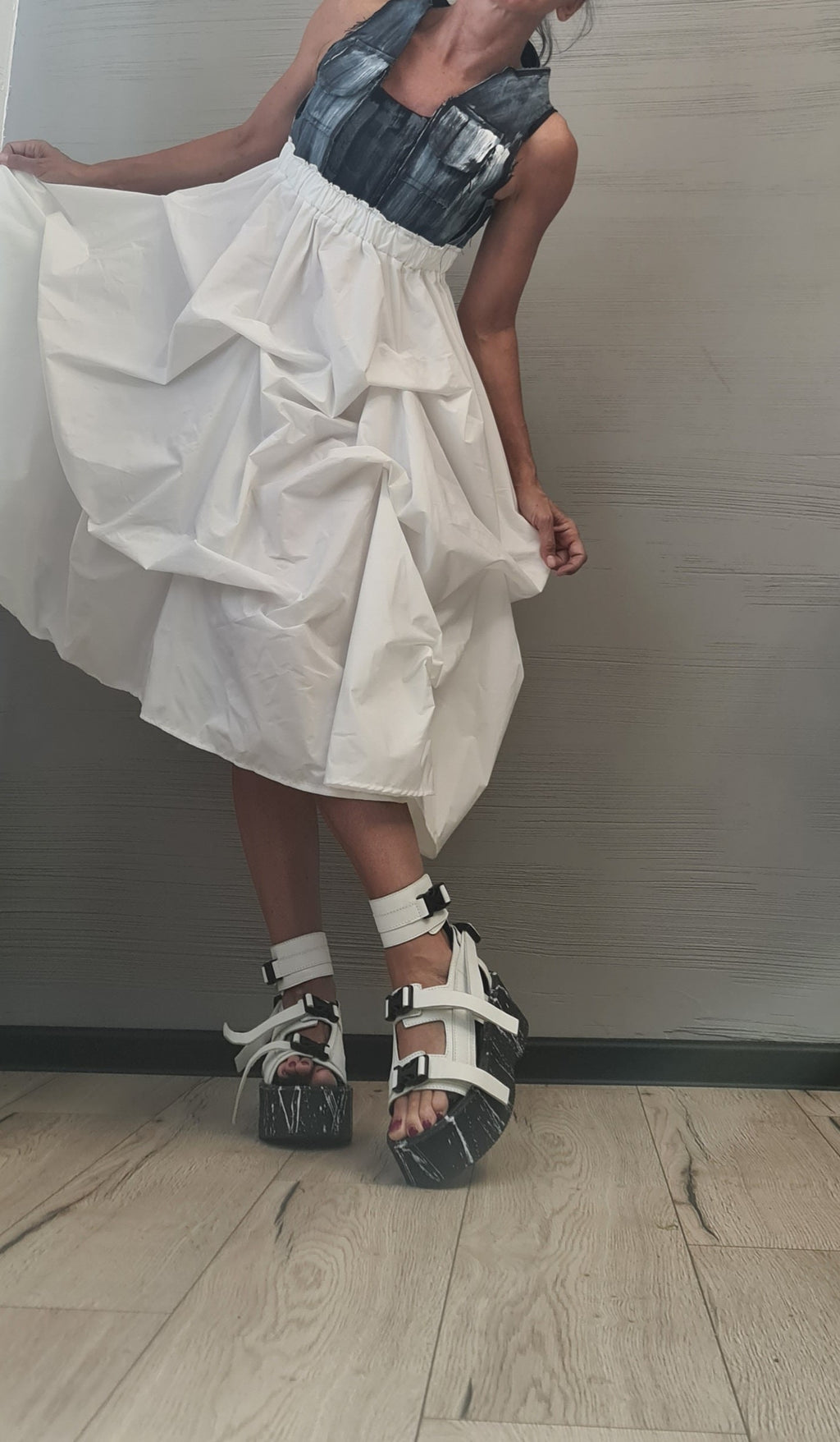 Extravagant Dress, Asymmetric Dress, Plus Size Clothing, Tank Dress, Sleeveless Dress, Cross Back Dress, Sexy Dress, Flapper DRESSSHOESCODE