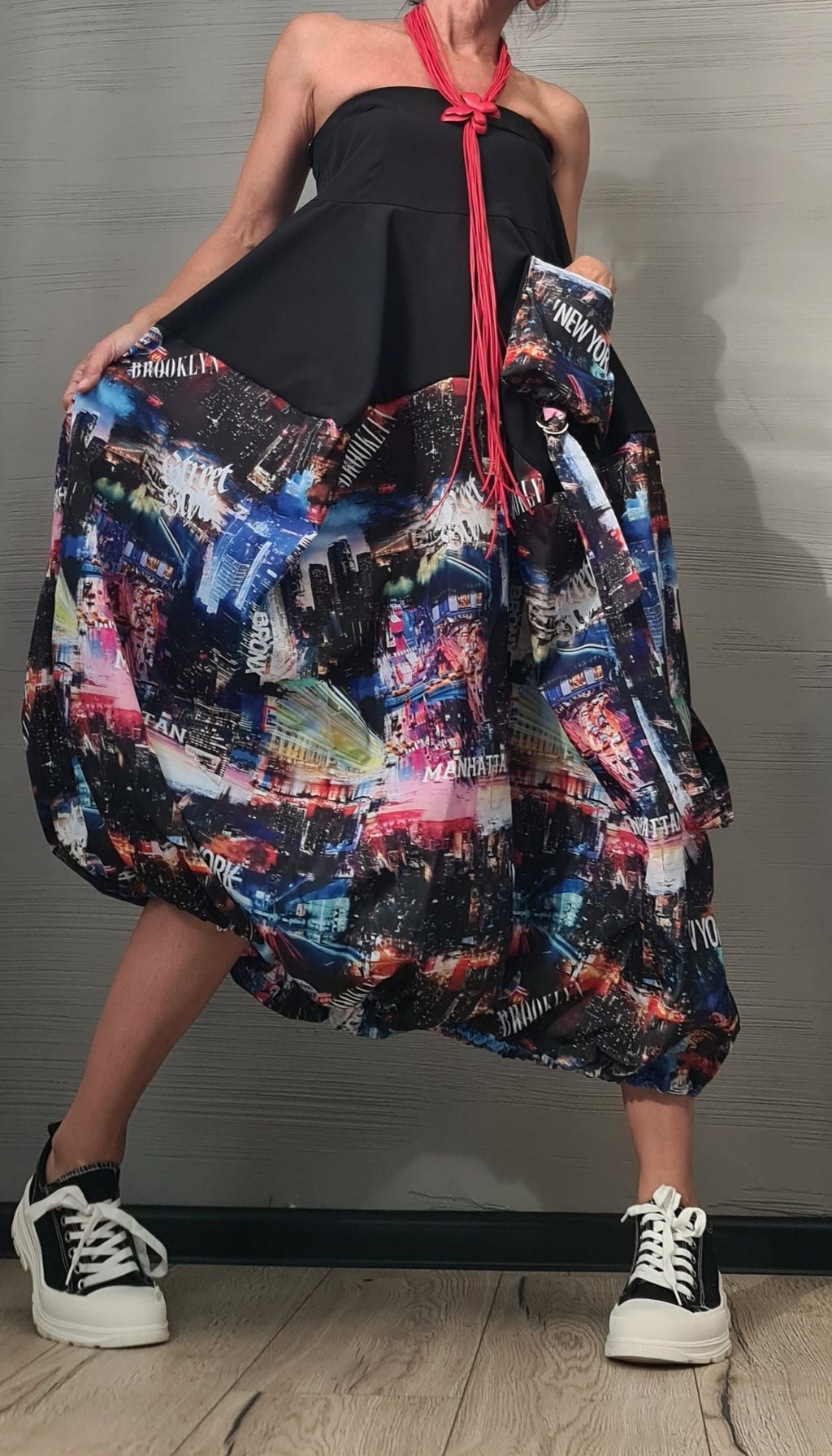 Extravagant Skirt Dress Women, Cocktail Skirt, Gothic Skirt, Asymmetric Skirt Dress, High Circle Skirt, Skirt with print