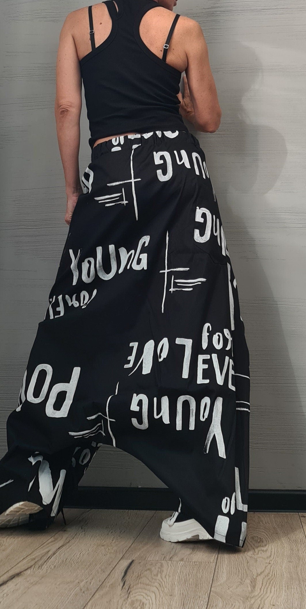 New collection Trousers Skirt, Loose Pants, Extravagant Harem Pants, Women Pants,Avant-garde, Deconstructed trousers DRESSSHOESCODE