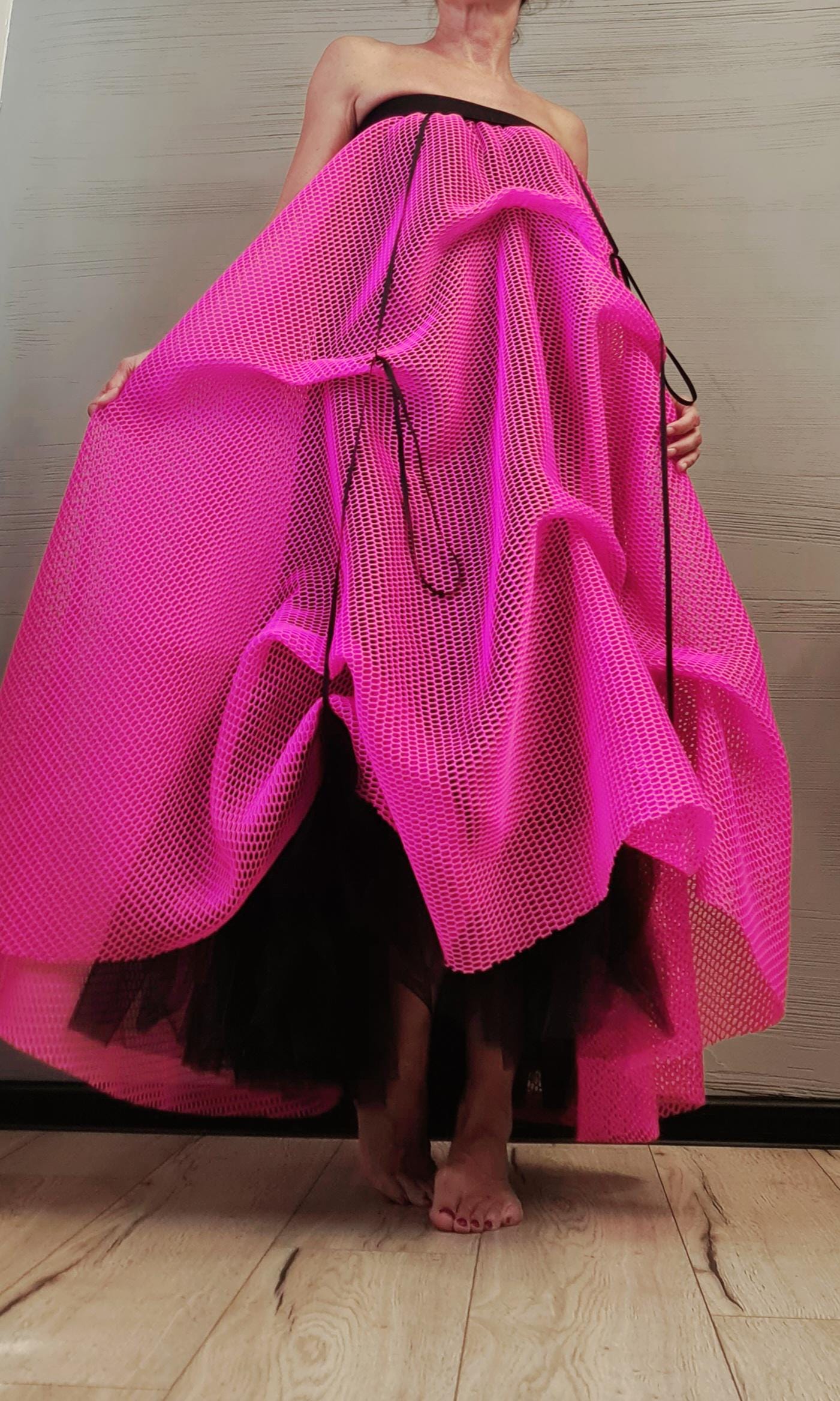 Long Short Skirt Dress, Tulle Long Skirt, Bridal Skirt, Tutu Skirt, Ball Skirt, Cocktail Skirt, Gothic Skirt, Circle Skirt, Wedding  Skirt