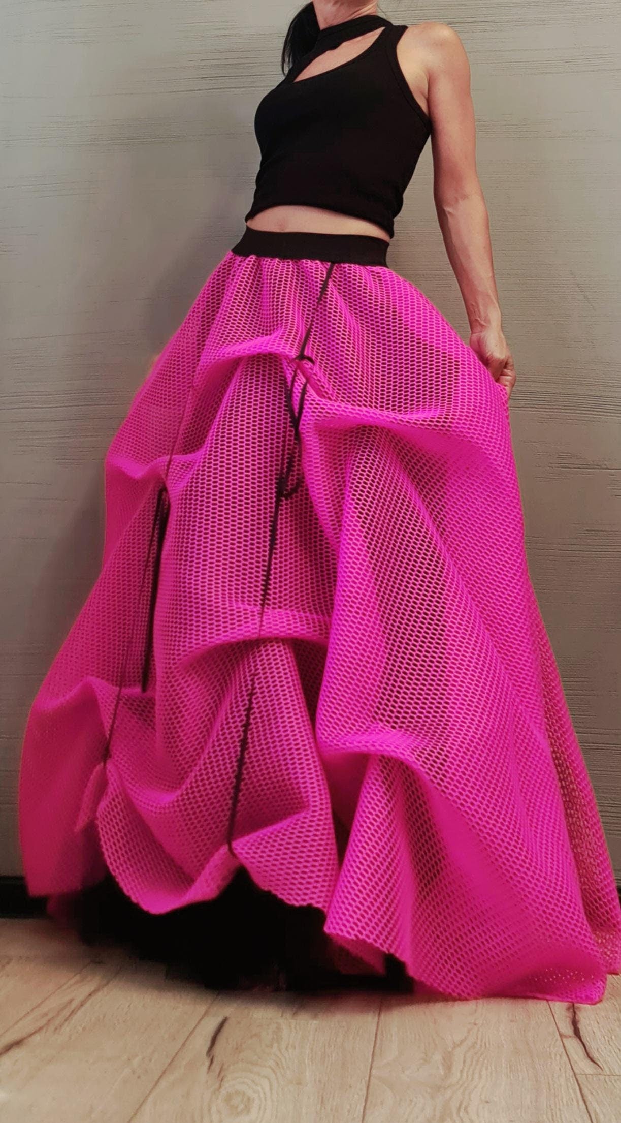 Long Short Skirt Dress, Tulle Long Skirt, Bridal Skirt, Tutu Skirt, Ball Skirt, Cocktail Skirt, Gothic Skirt, Circle Skirt, Wedding  Skirt