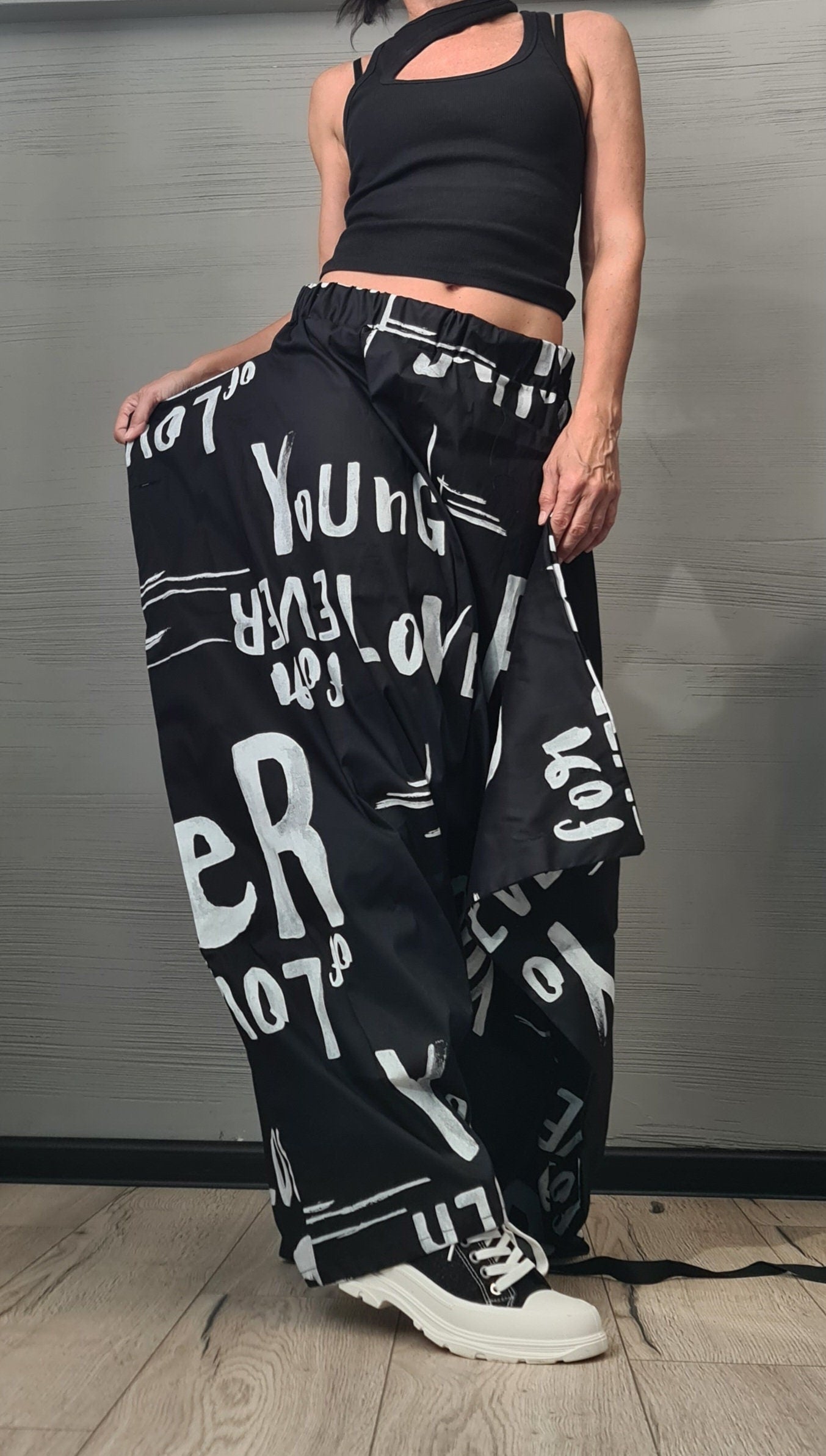 New collection Trousers Skirt, Loose Pants, Extravagant Harem Pants, Women Pants,Avant-garde, Deconstructed trousers DRESSSHOESCODE